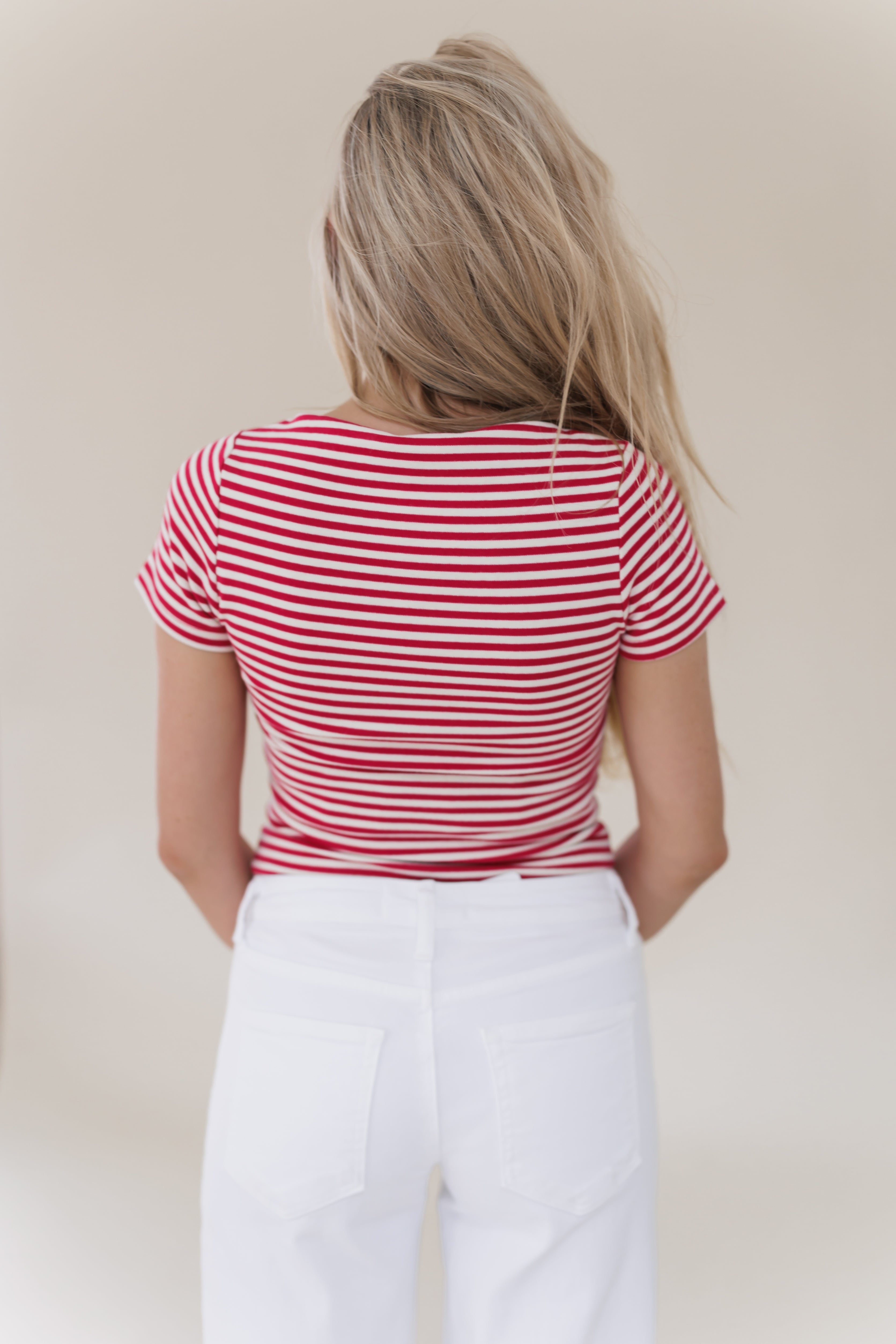 Trust The Process Top - Red/Cream