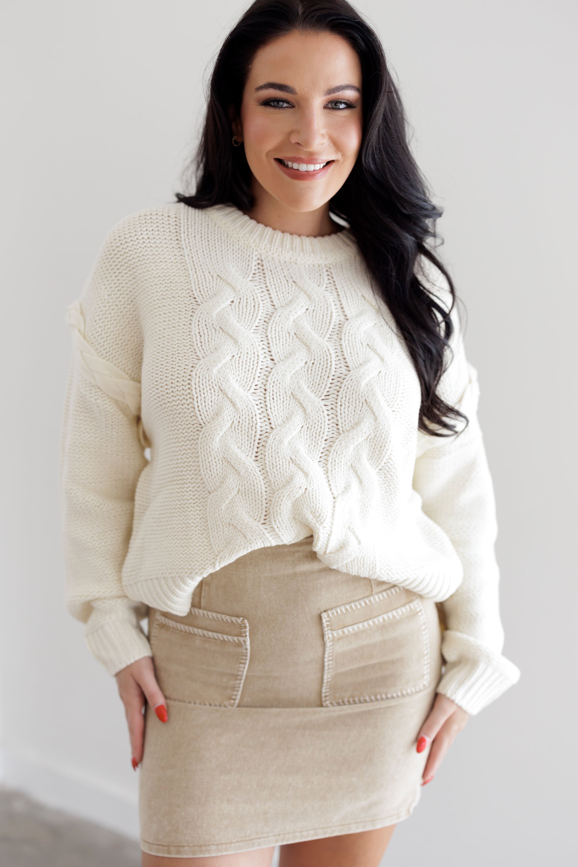 Keep The Faith Sweater - Cream