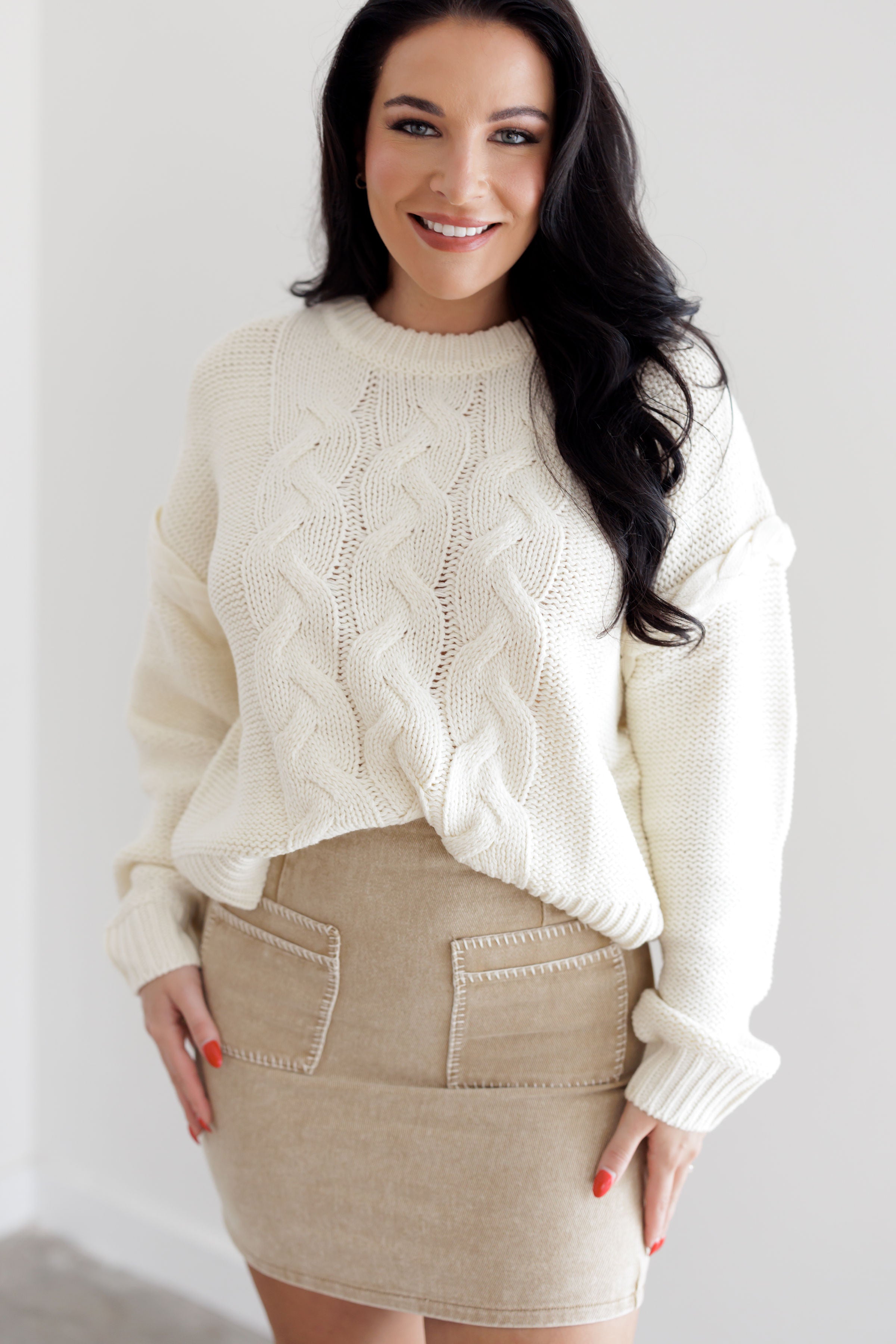 Keep The Faith Sweater - Cream