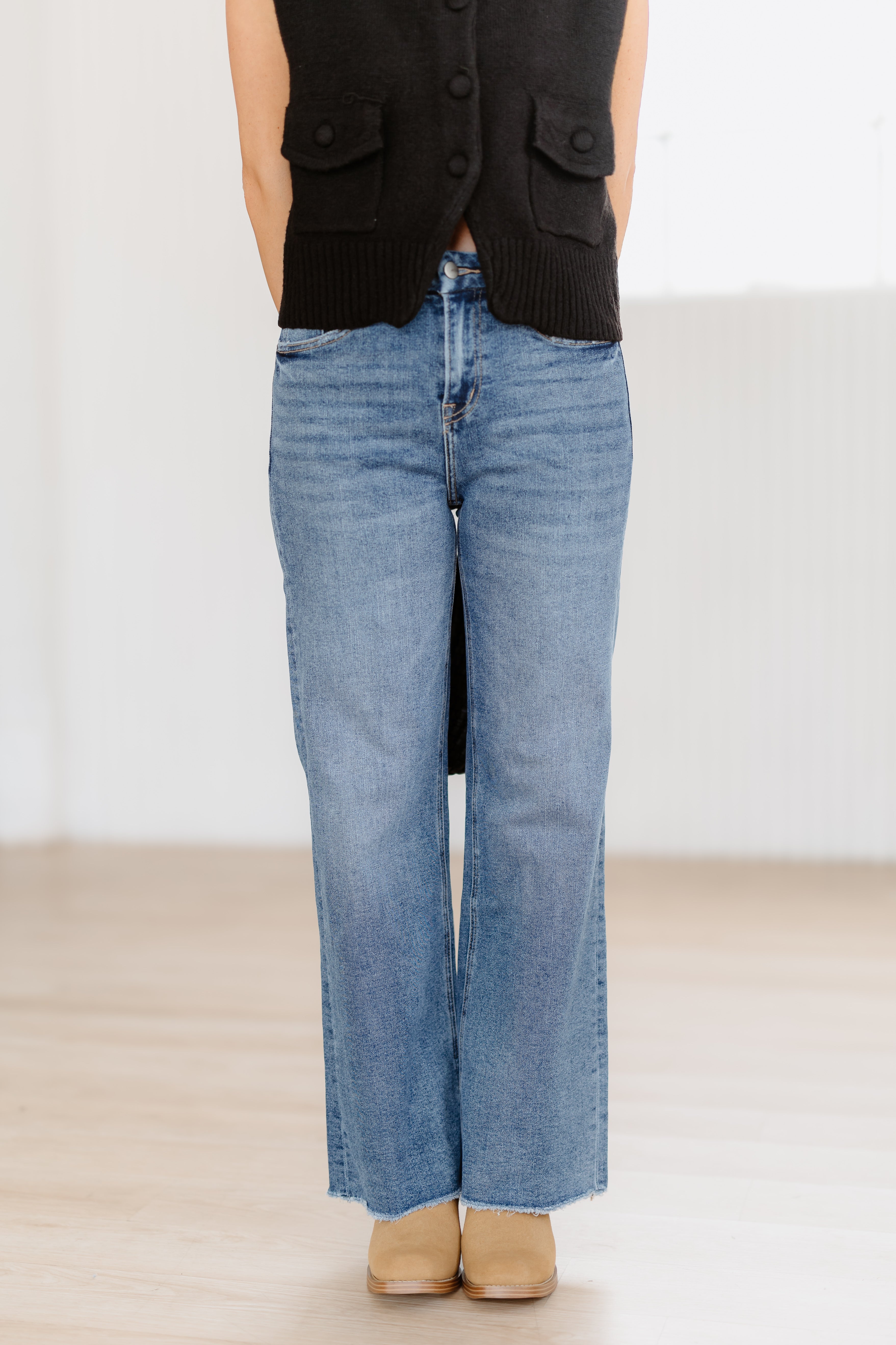 Aaron Super High Wide Leg Jeans