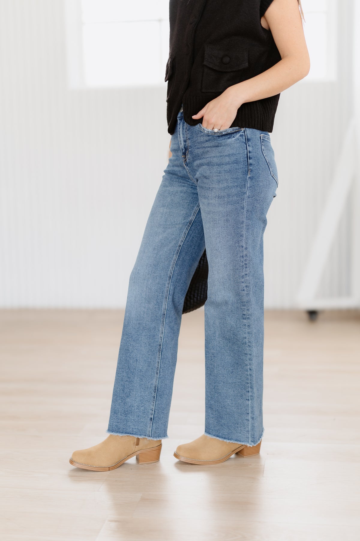 Aaron Super High Wide Leg Jeans
