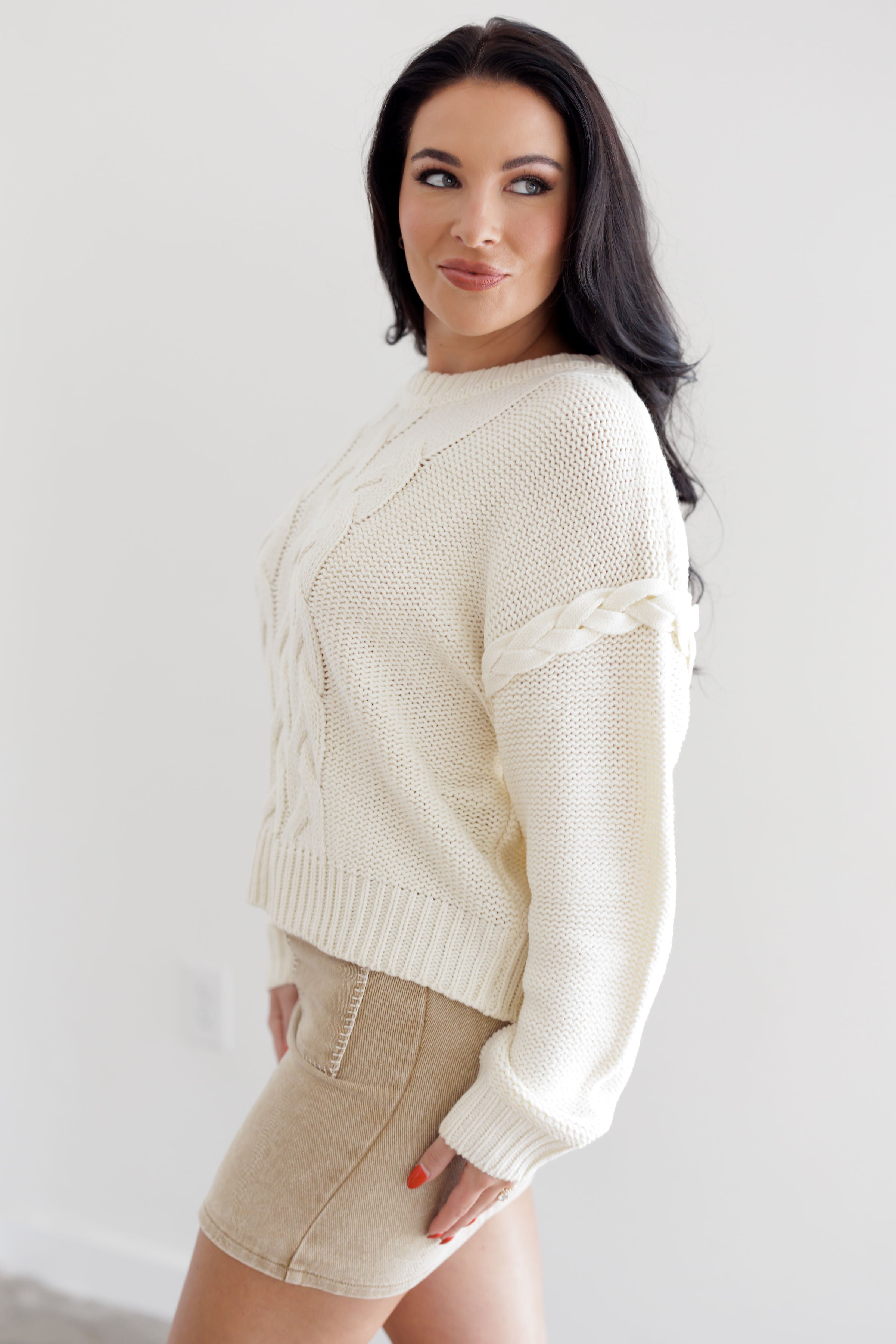 Keep The Faith Sweater - Cream