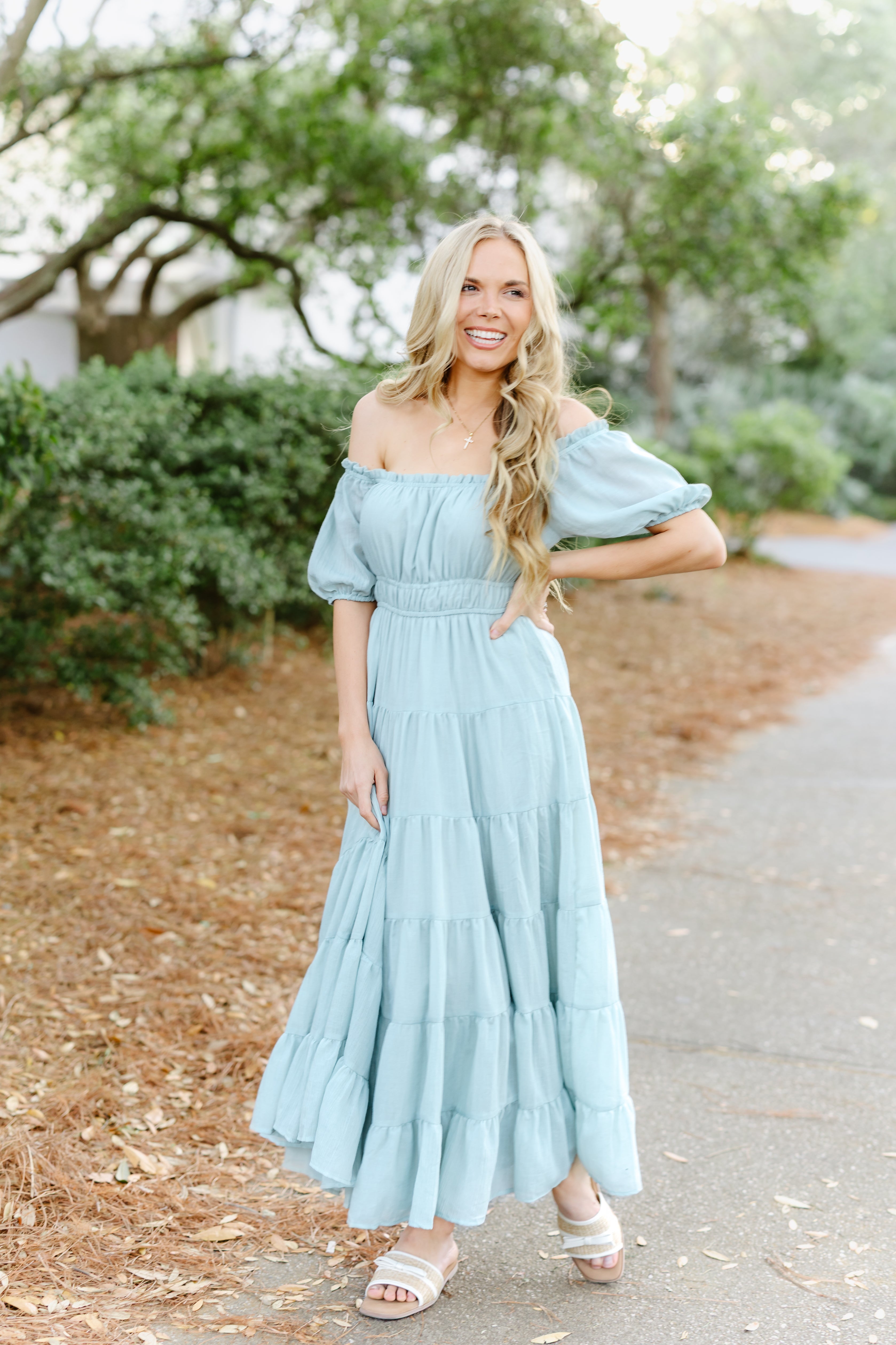 Carson Dress-Mint