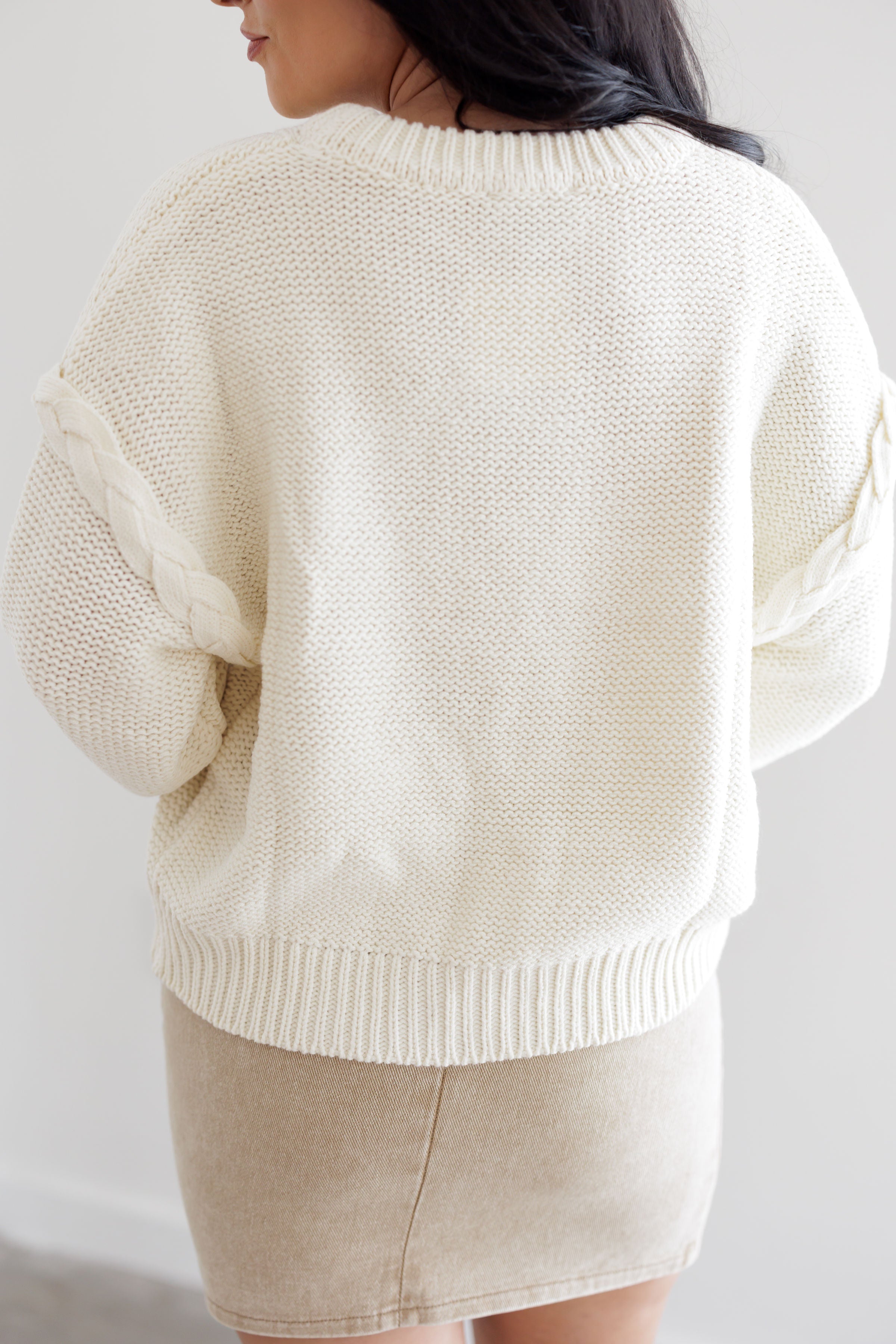 Keep The Faith Sweater - Cream