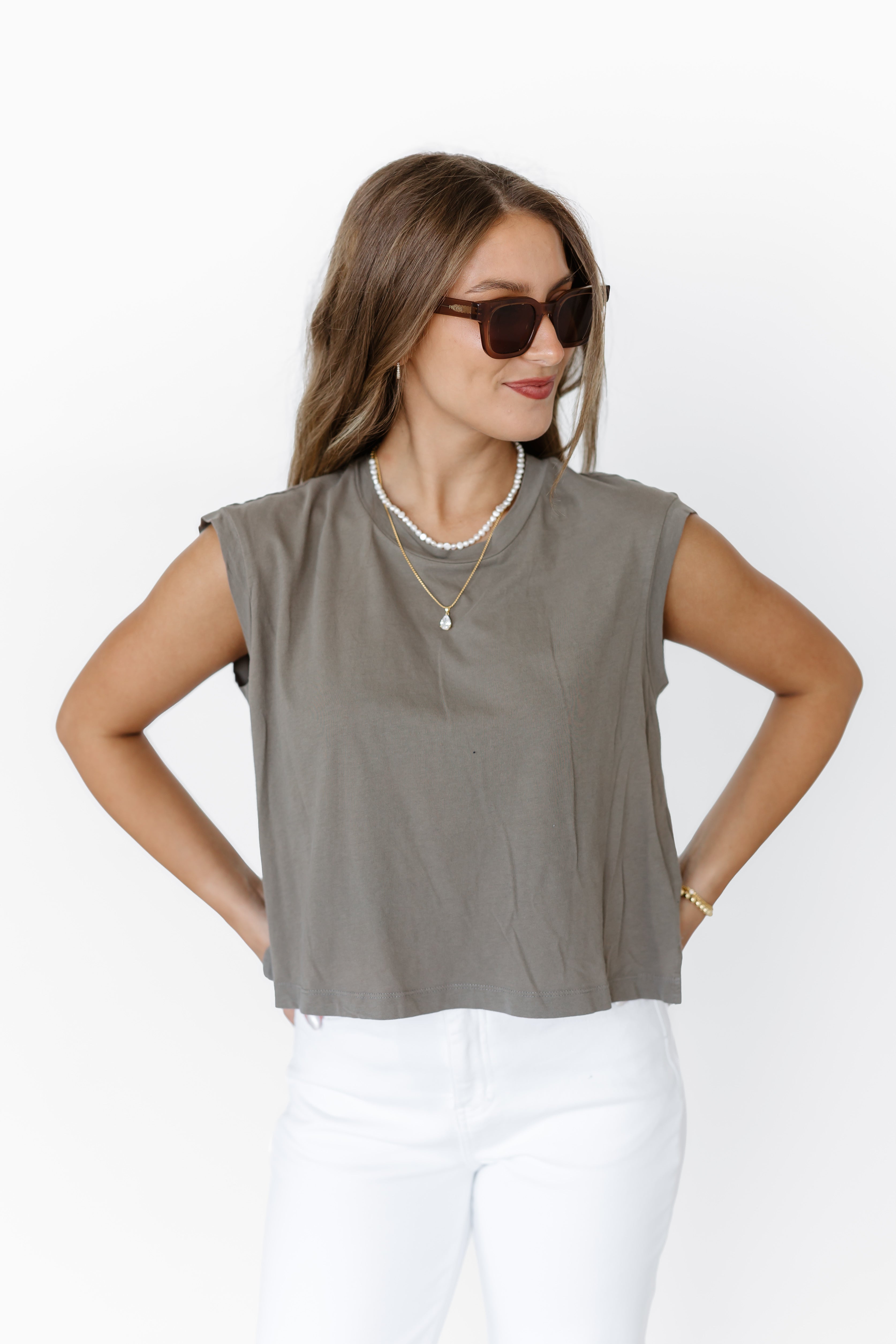 [Z Supply] Find The Balance Top - Pebble Coast