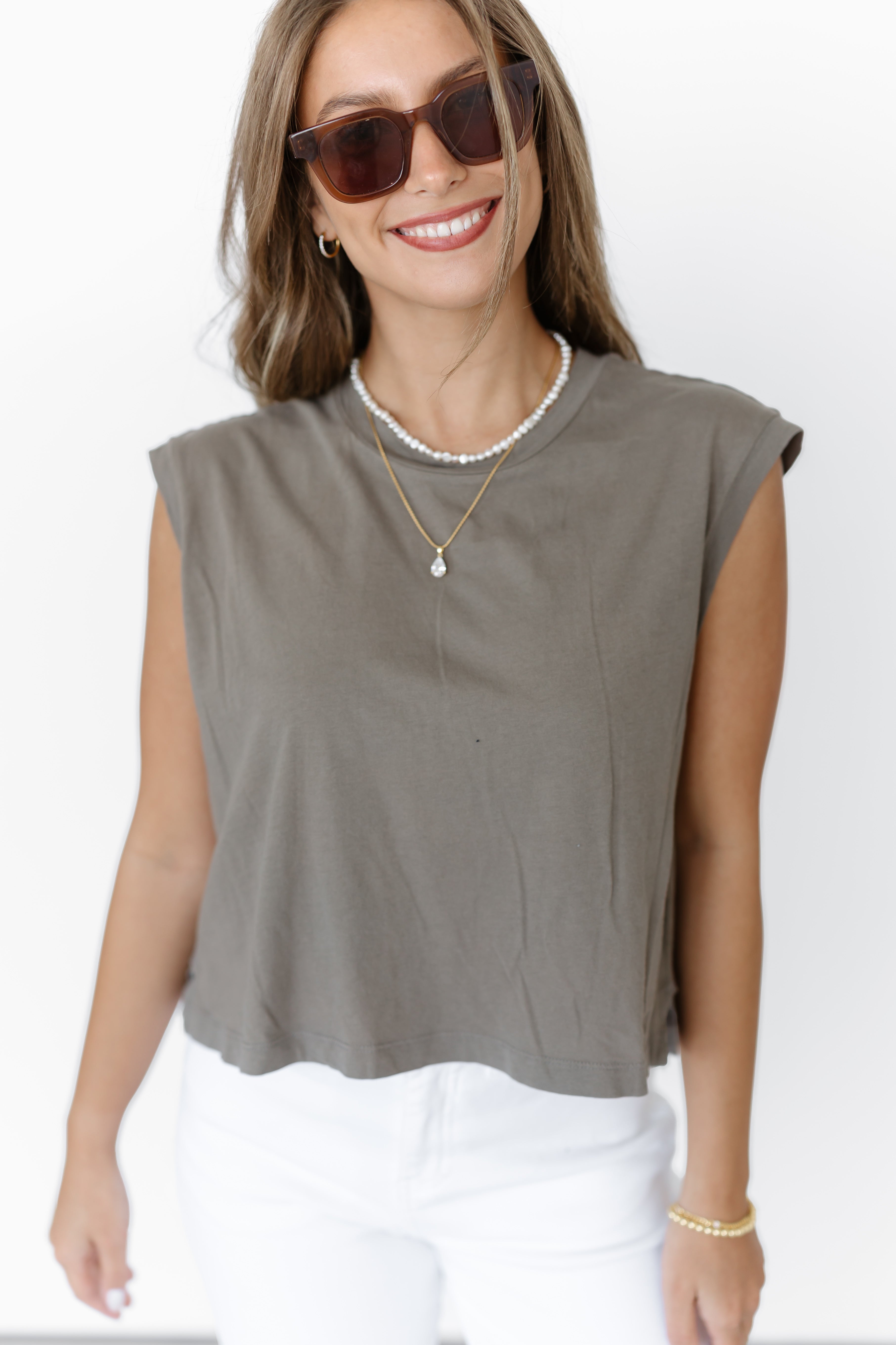 [Z Supply] Find The Balance Top - Pebble Coast