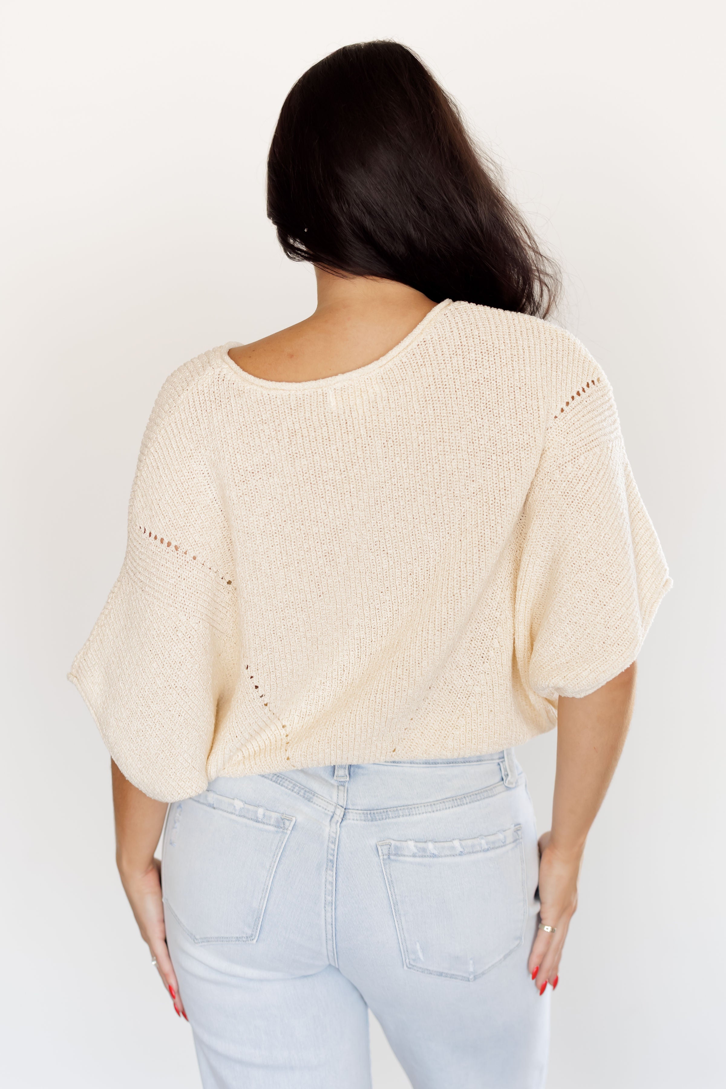 Just Landed Sweater - Cream