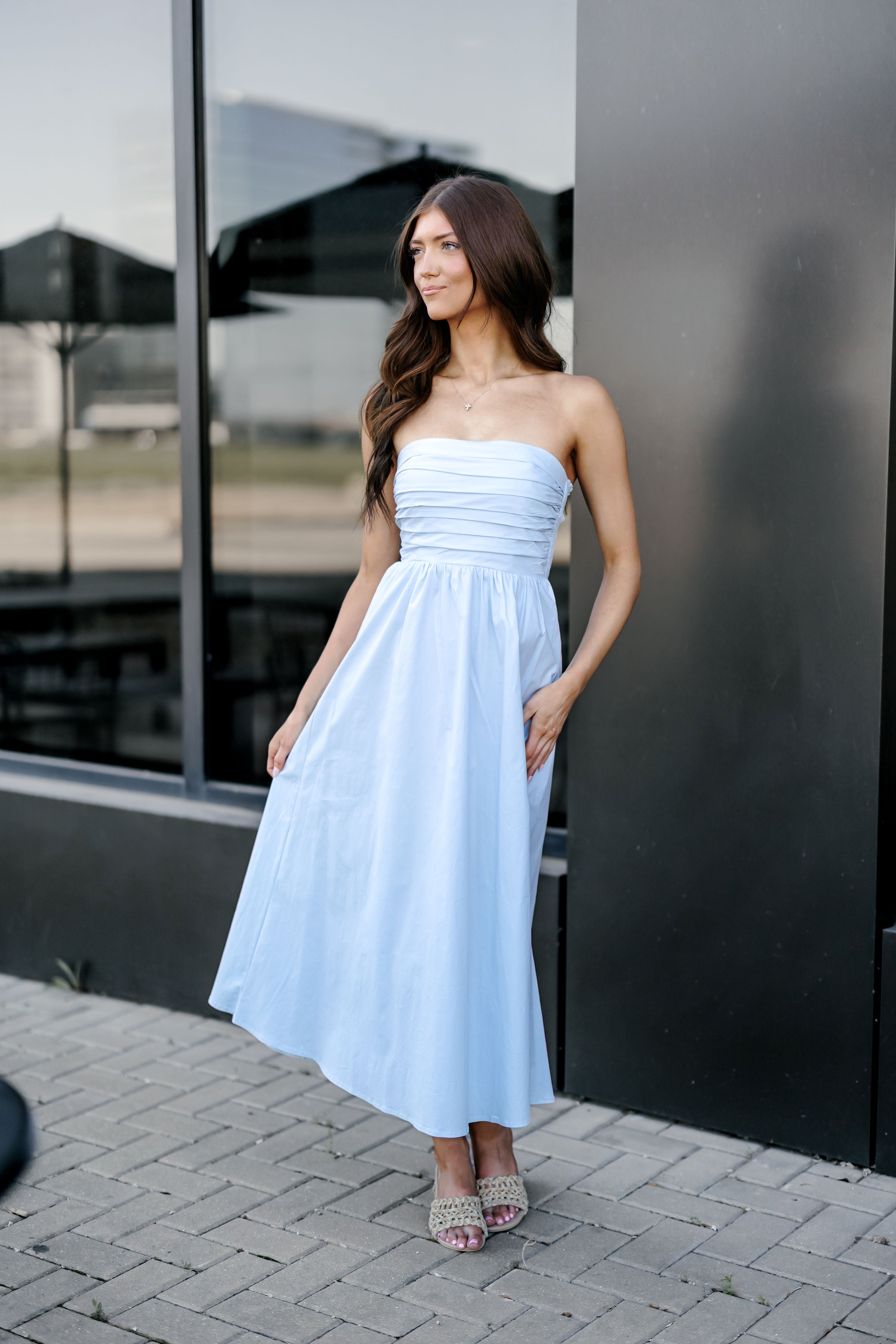 Denise Dress - Baby Blue