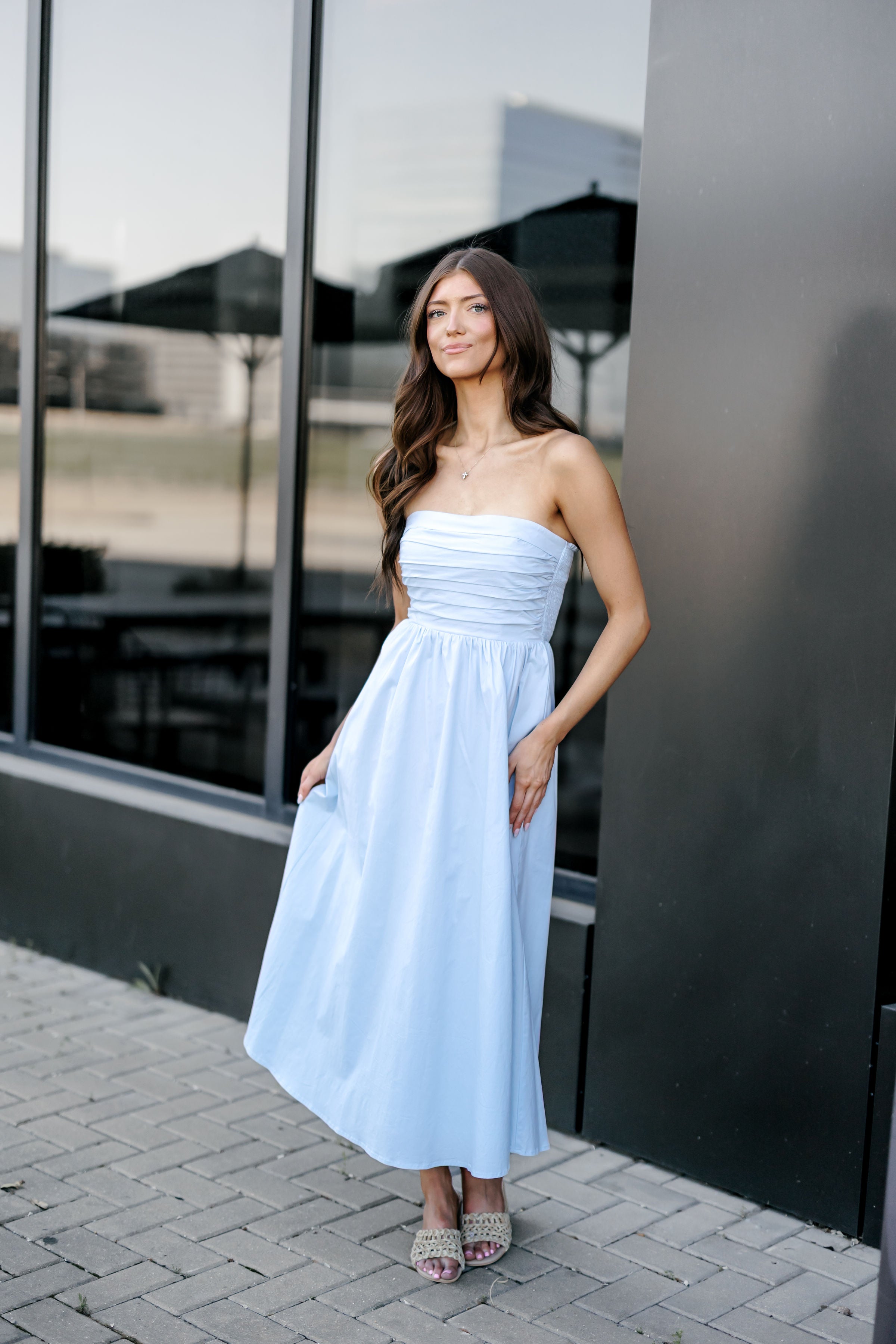 Denise Dress - Baby Blue