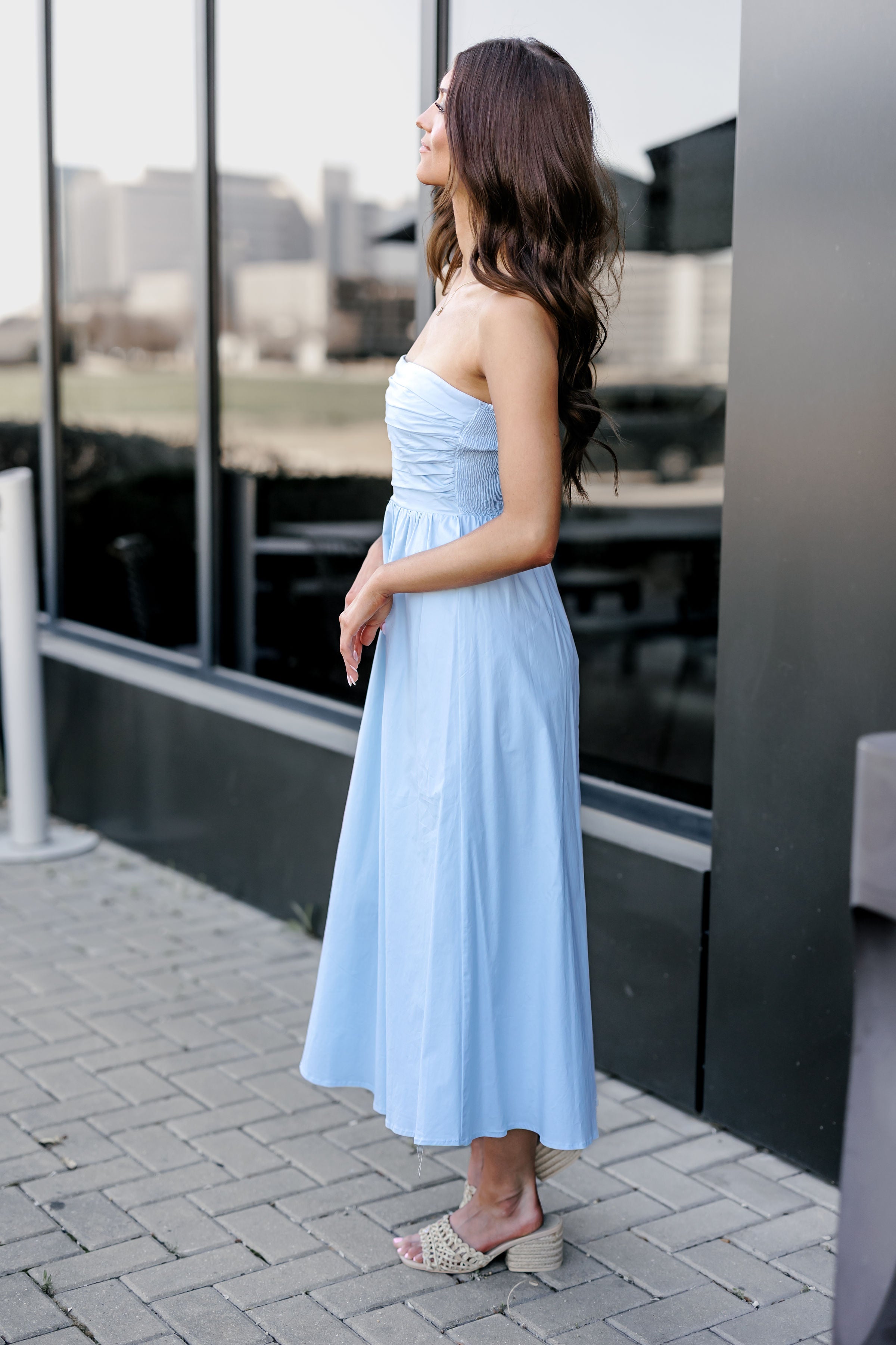 Denise Dress - Baby Blue