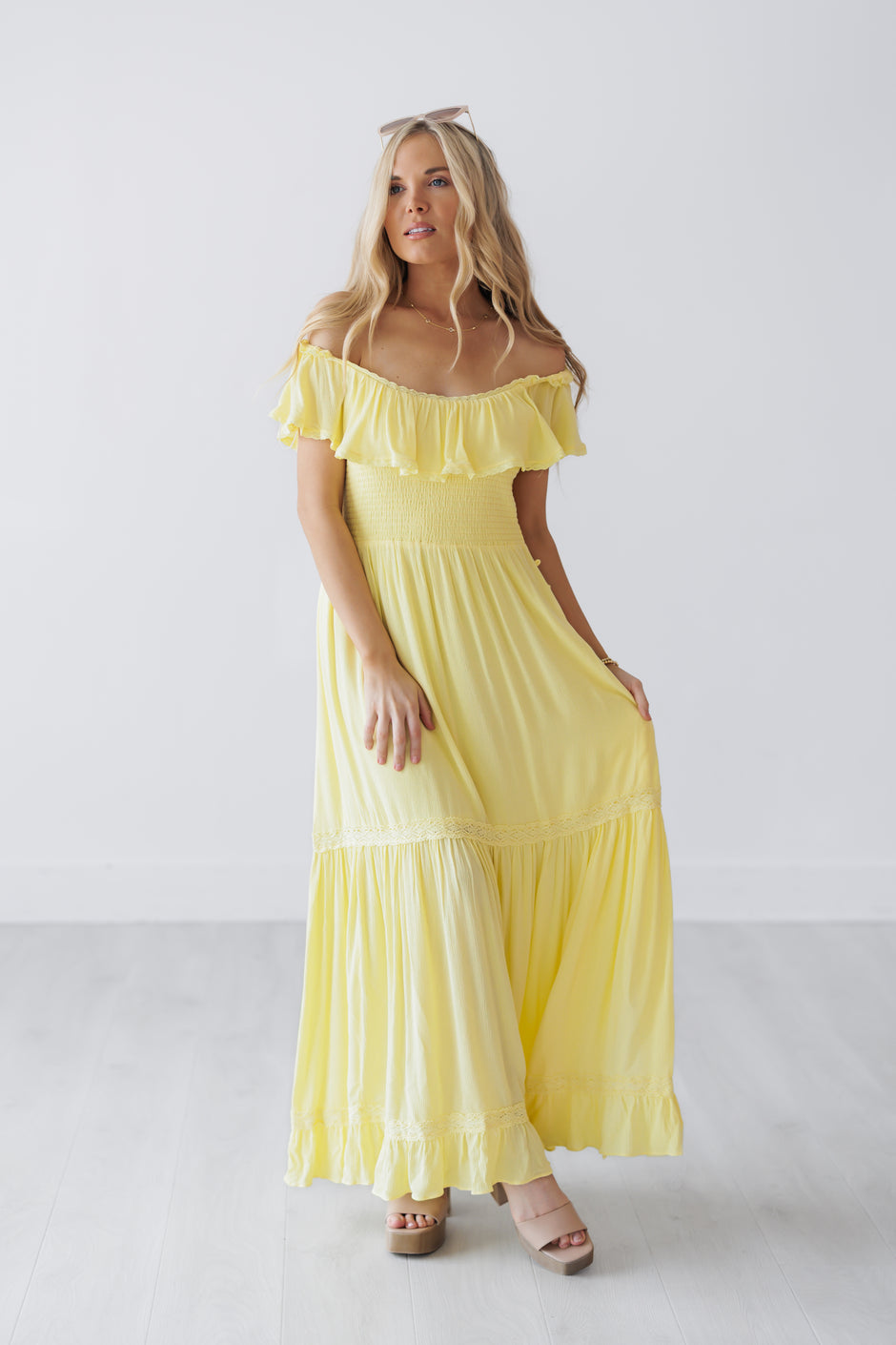 Tiffany Dress - Lemon Water - FINAL SALE