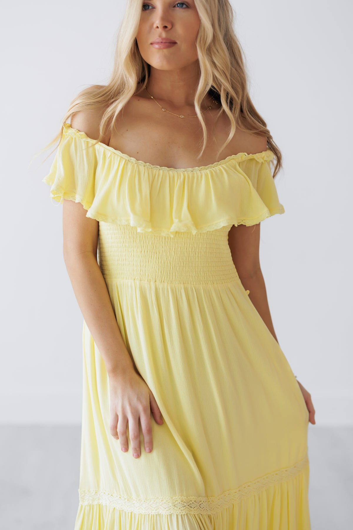 Tiffany Dress - Lemon Water - FINAL SALE
