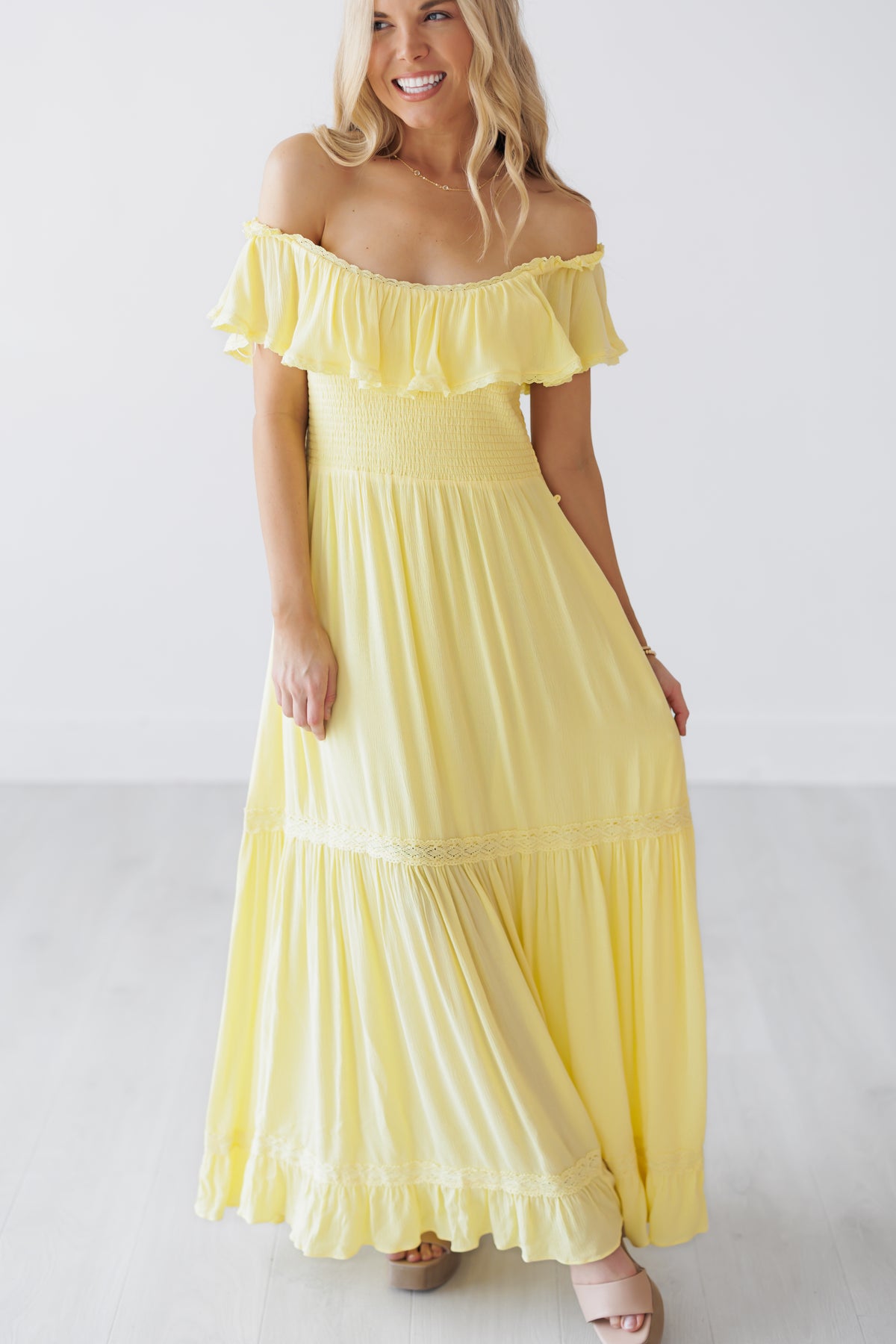Tiffany Dress - Lemon Water - FINAL SALE