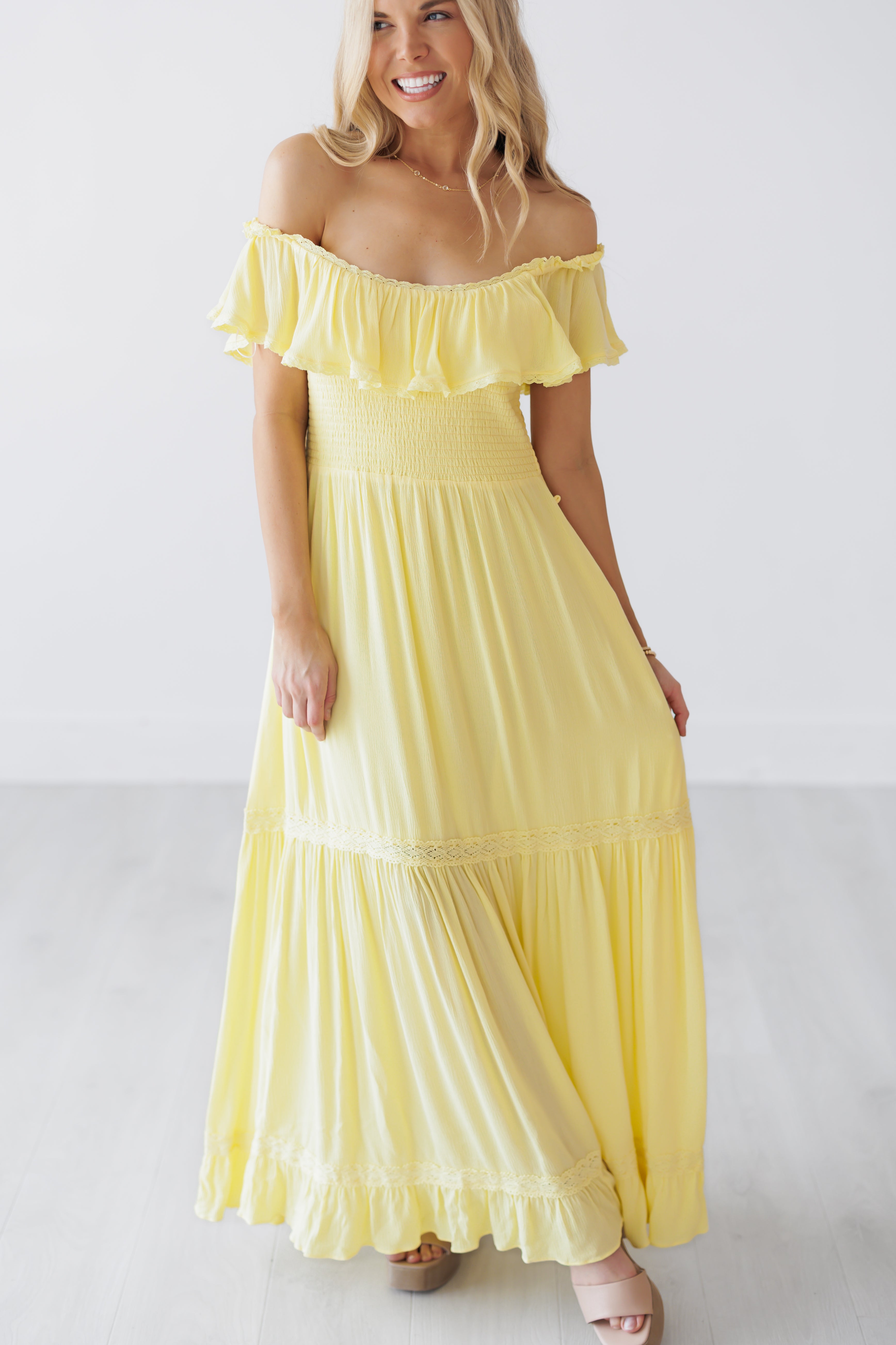 Tiffany Dress - Lemon Water