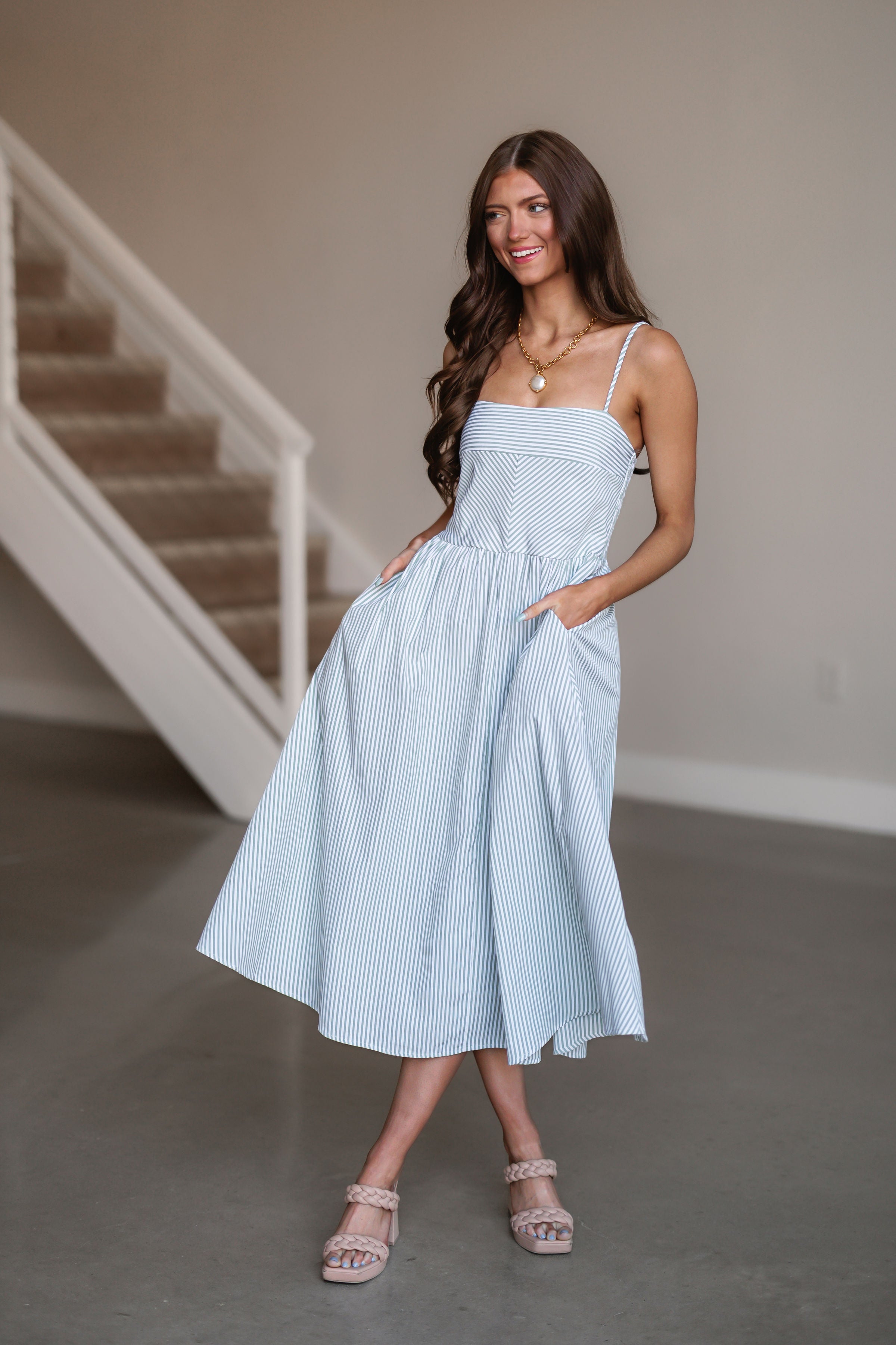 Bethany Dress - Sage Green