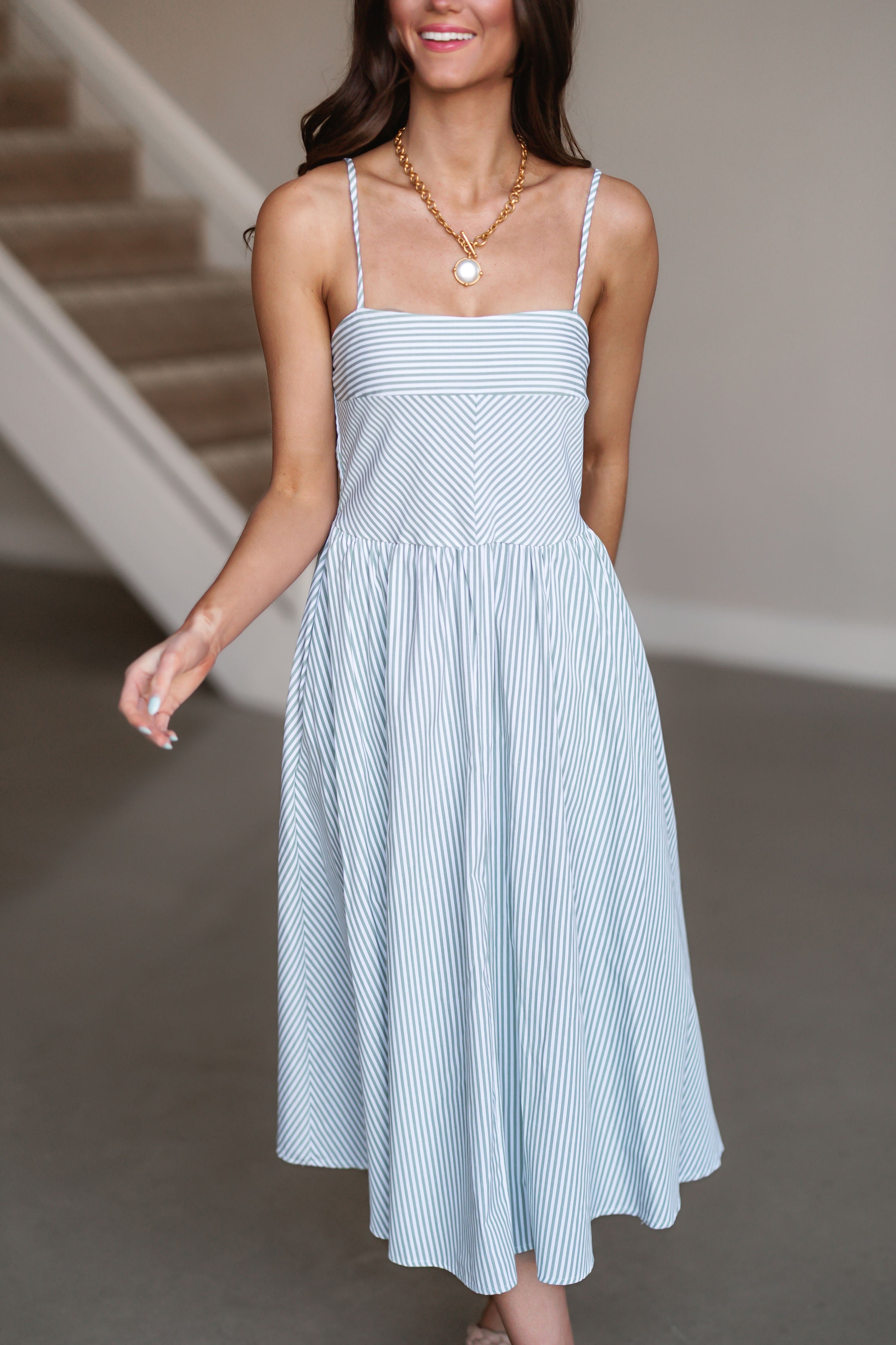 Bethany Dress - Sage Green