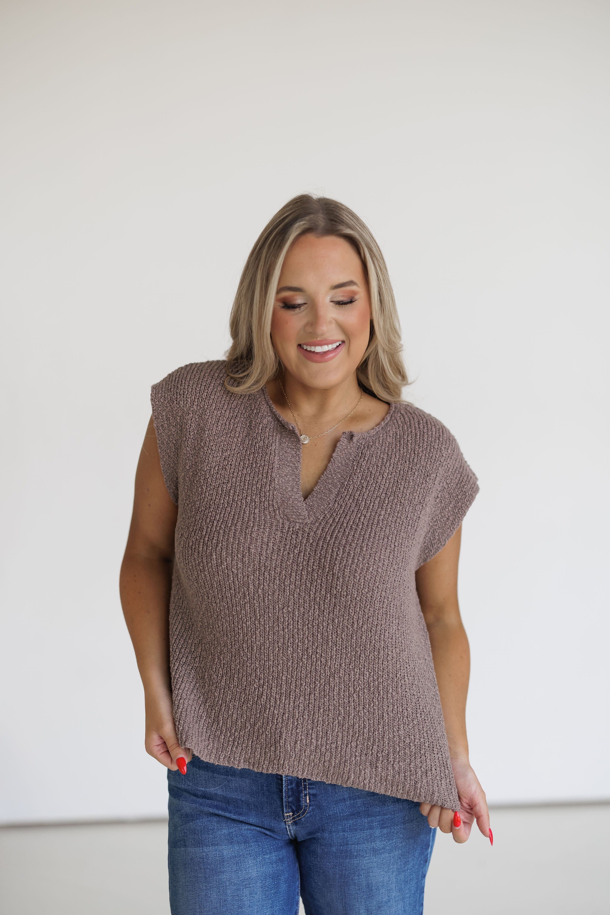 More To Discover Sweater Top - Mocha Mousse