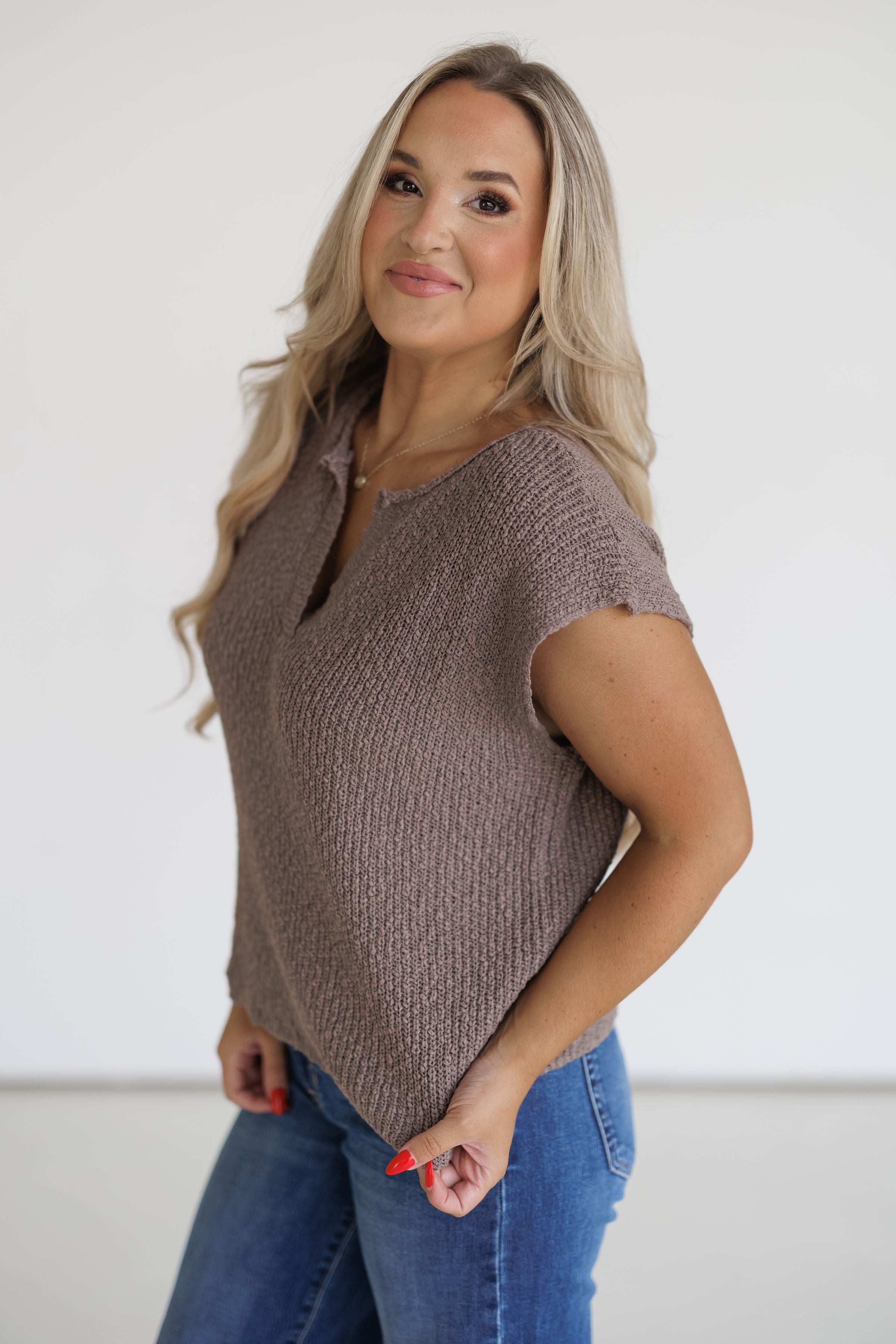 More To Discover Sweater Top - Mocha Mousse