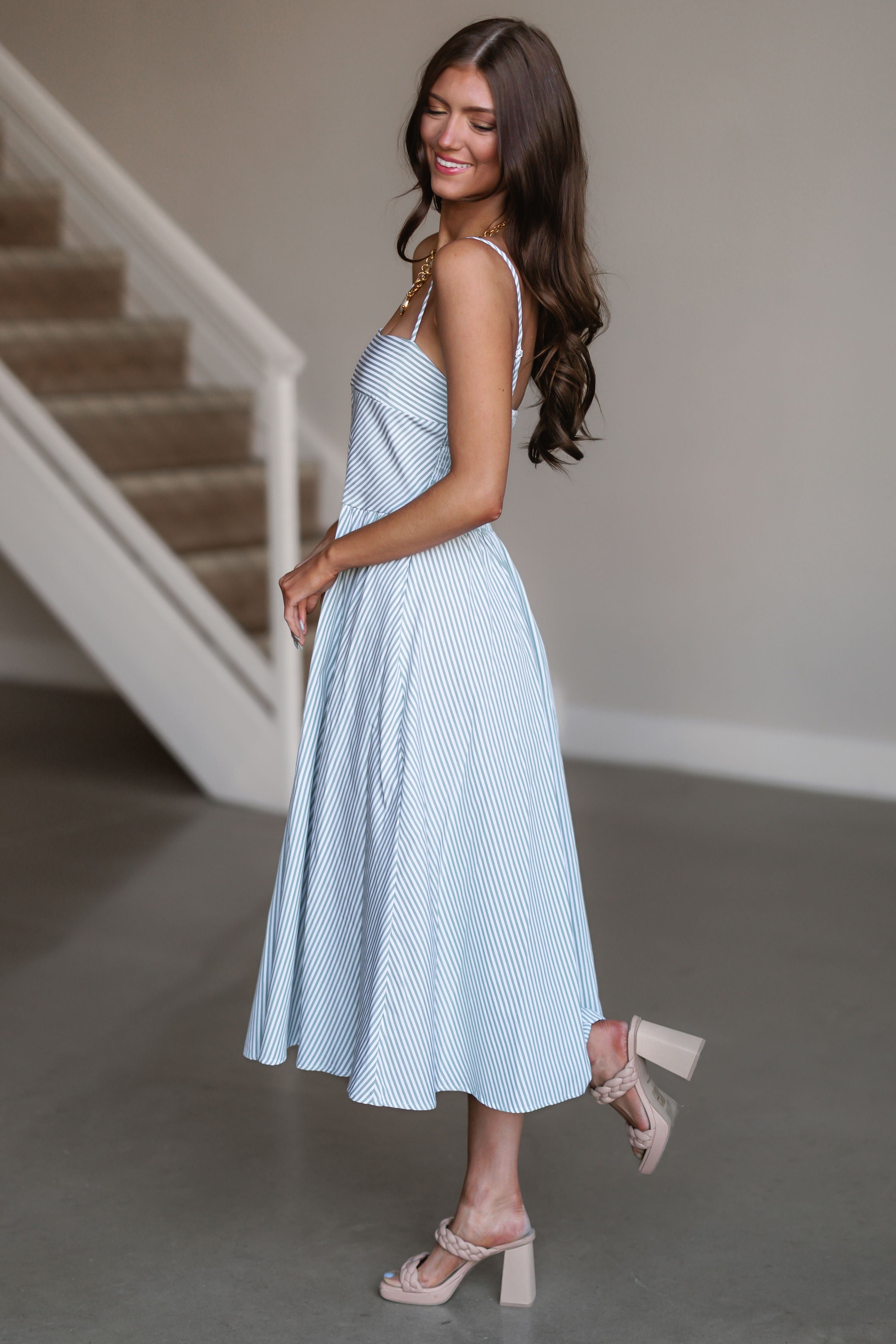 Bethany Dress - Sage Green