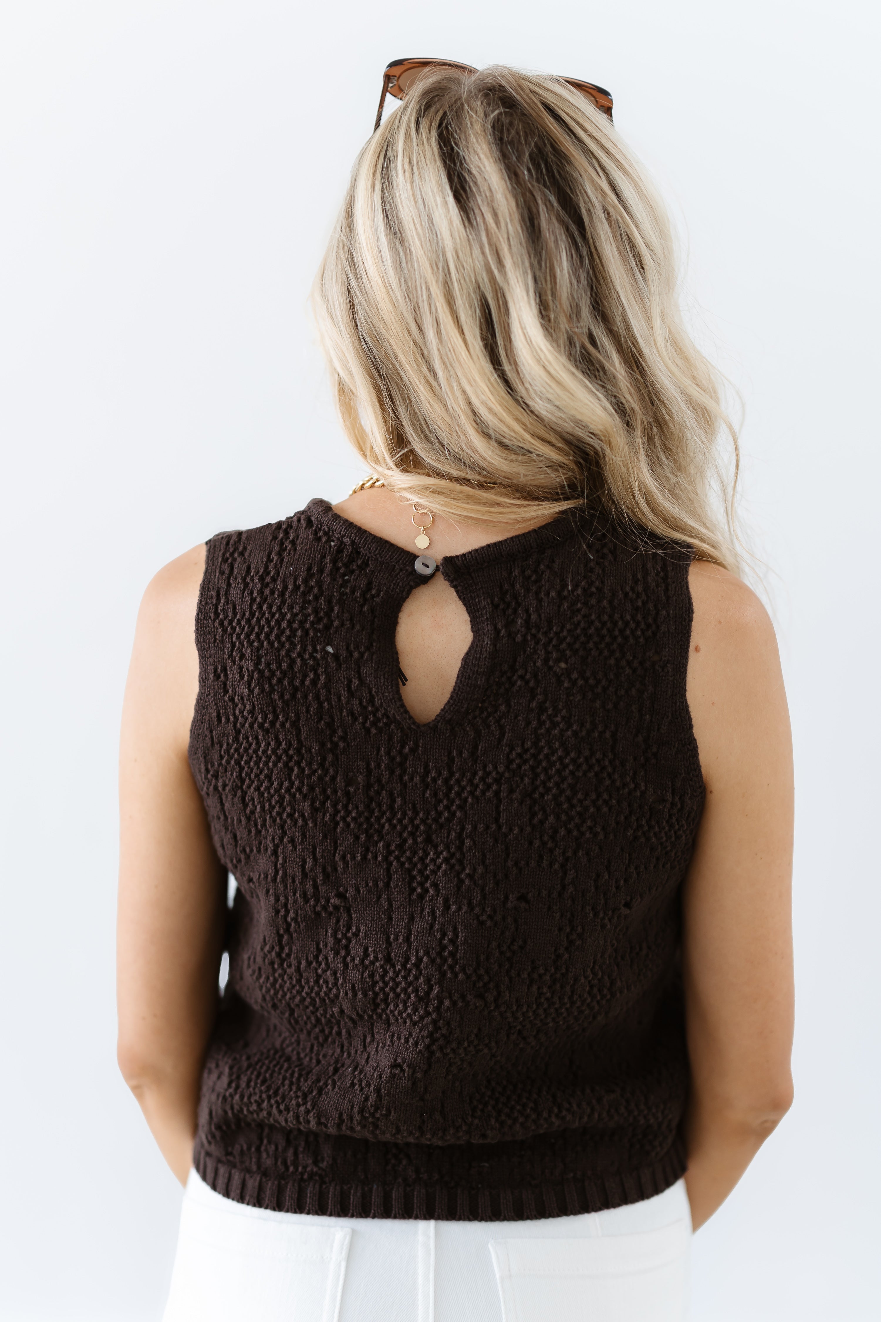 Own The Moment Crop Top - Brown