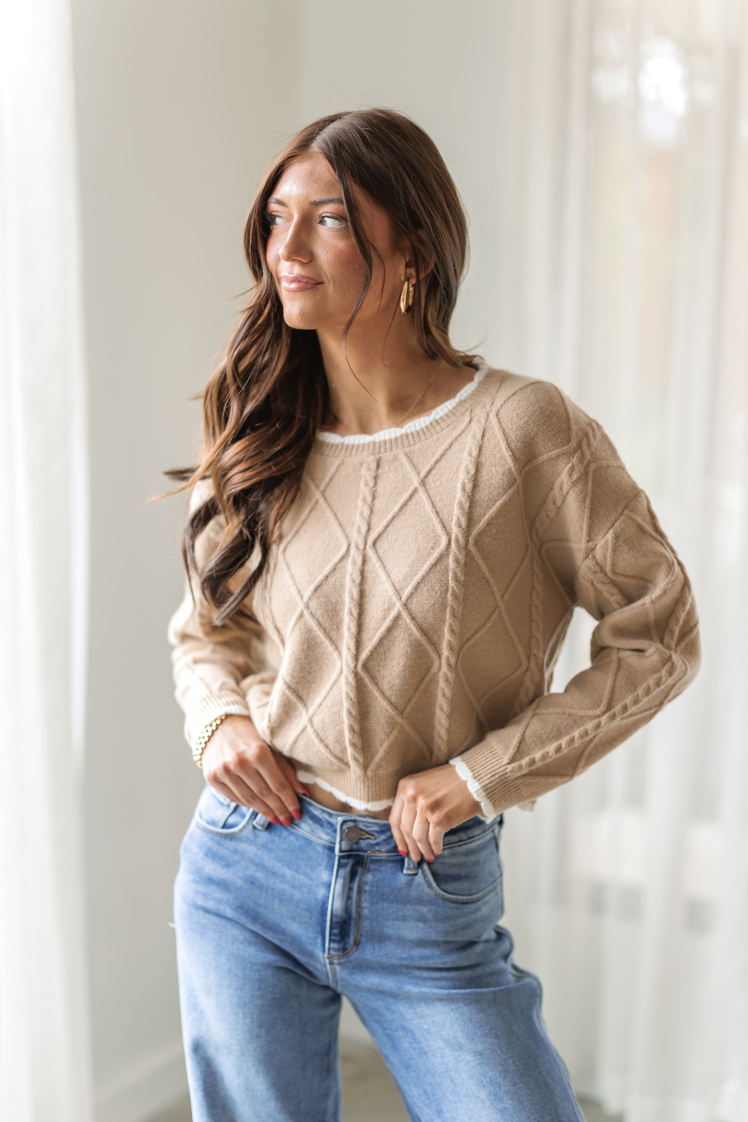 Just In Time Cropped Sweater