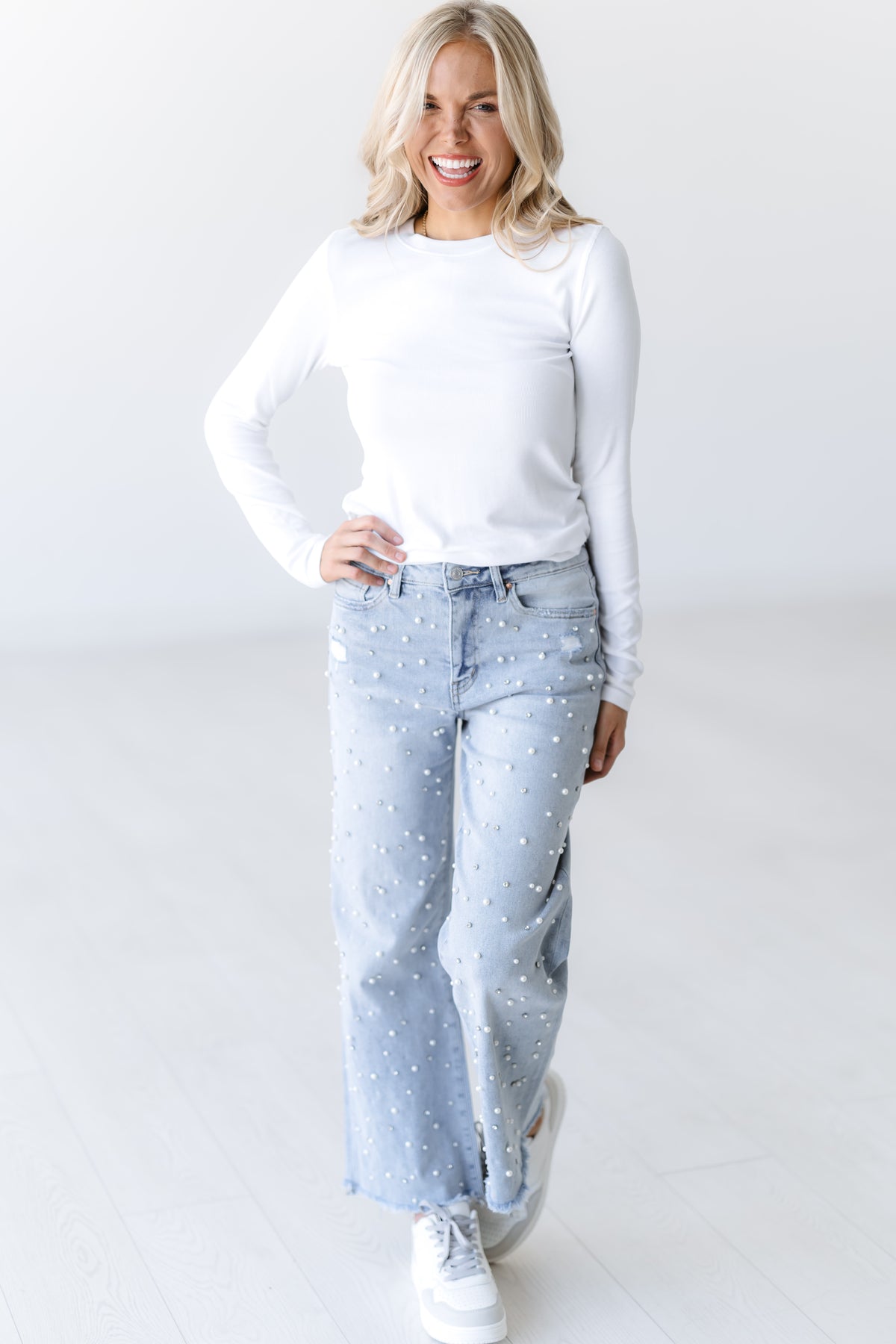 Landon HR Wide Leg Jeans