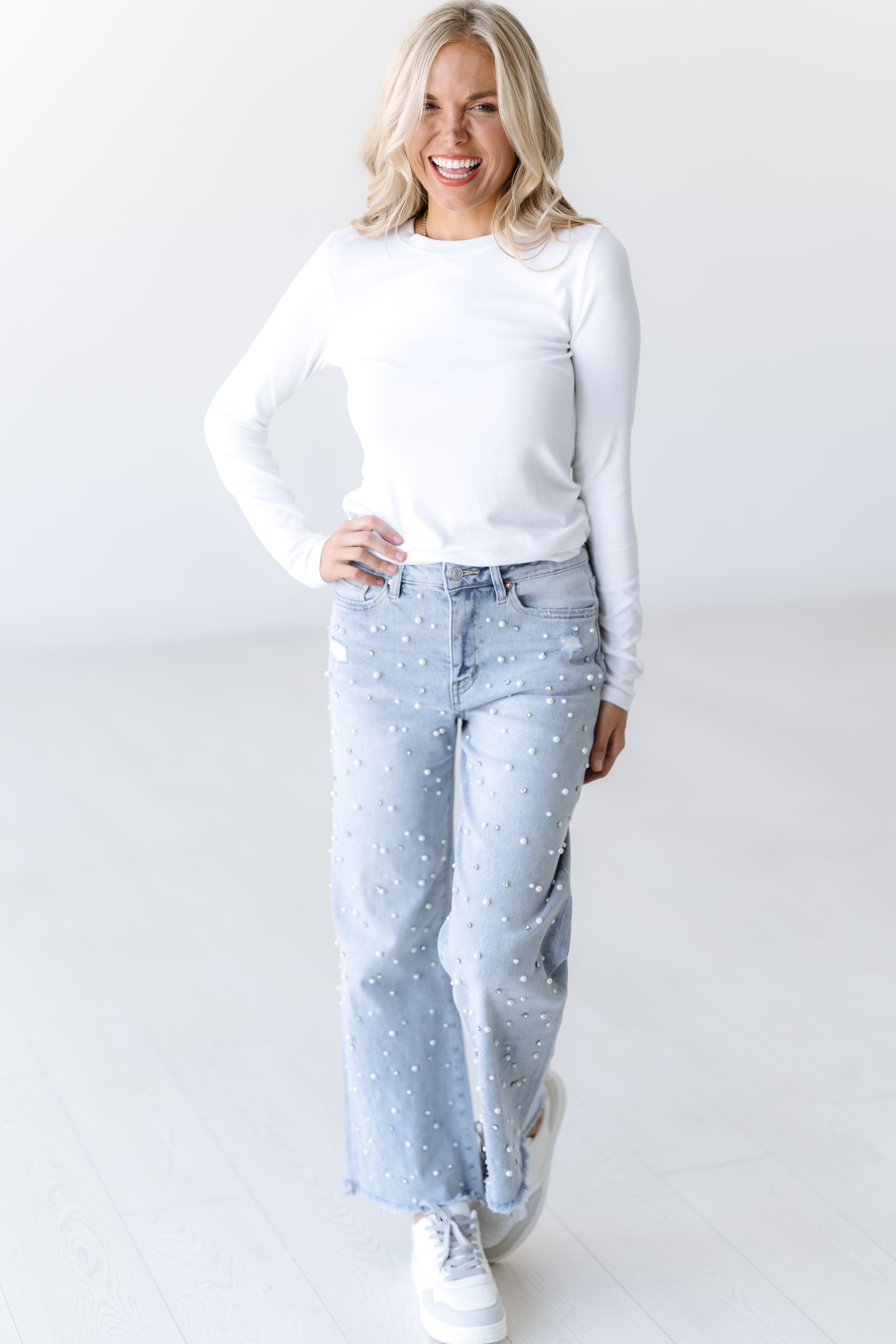 Landon HR Wide Leg Jeans