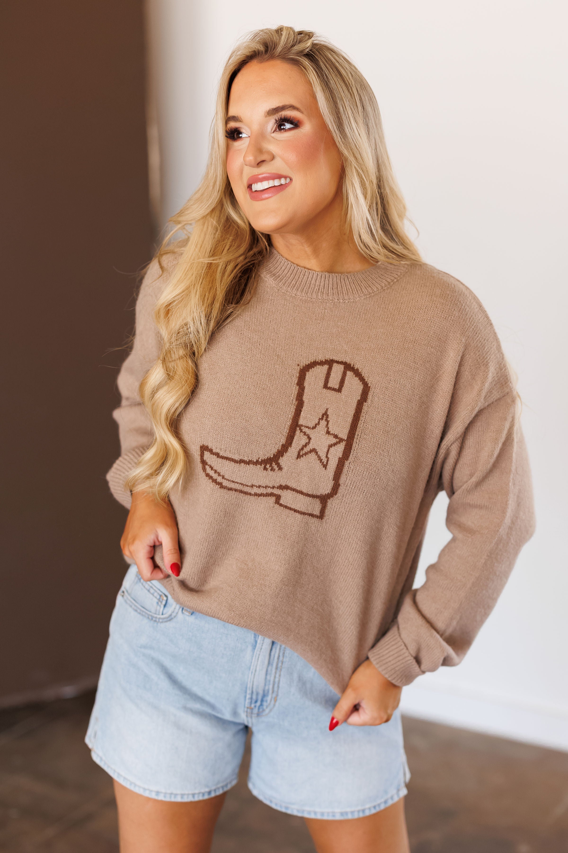 Cowgirl Boot Sweater