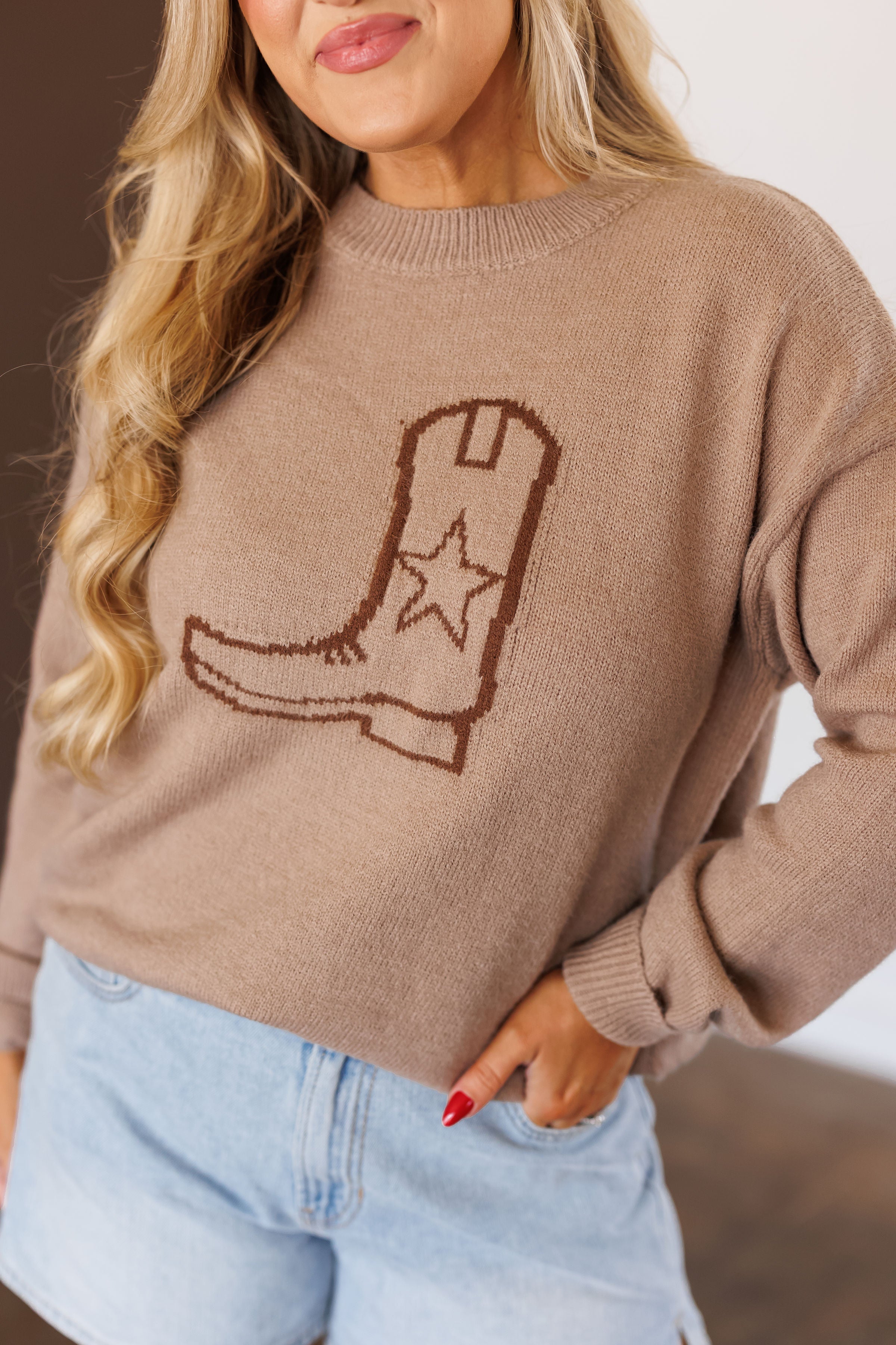 Cowgirl Boot Sweater