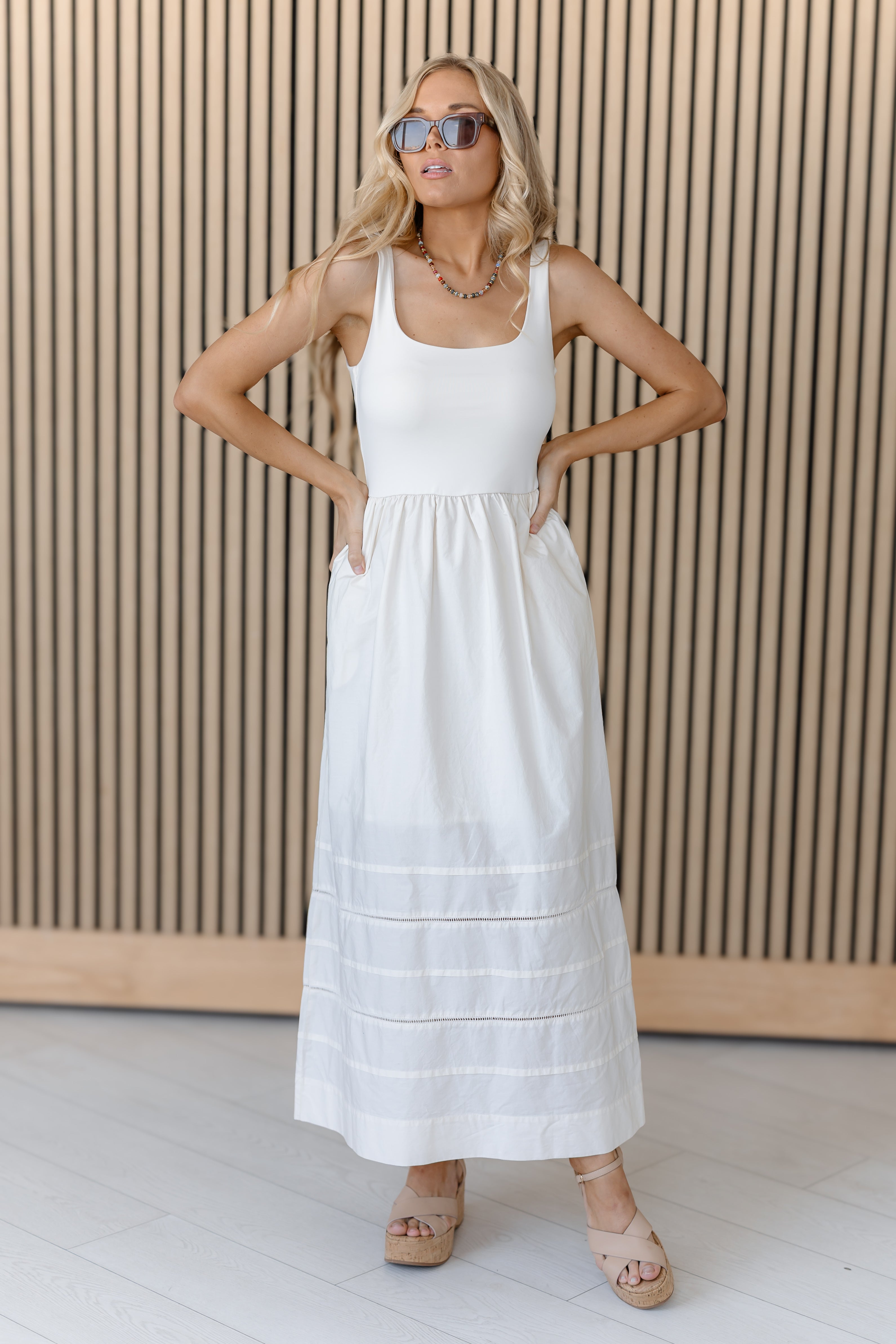 [Z Supply] Johanna Midi Dress-Cloud