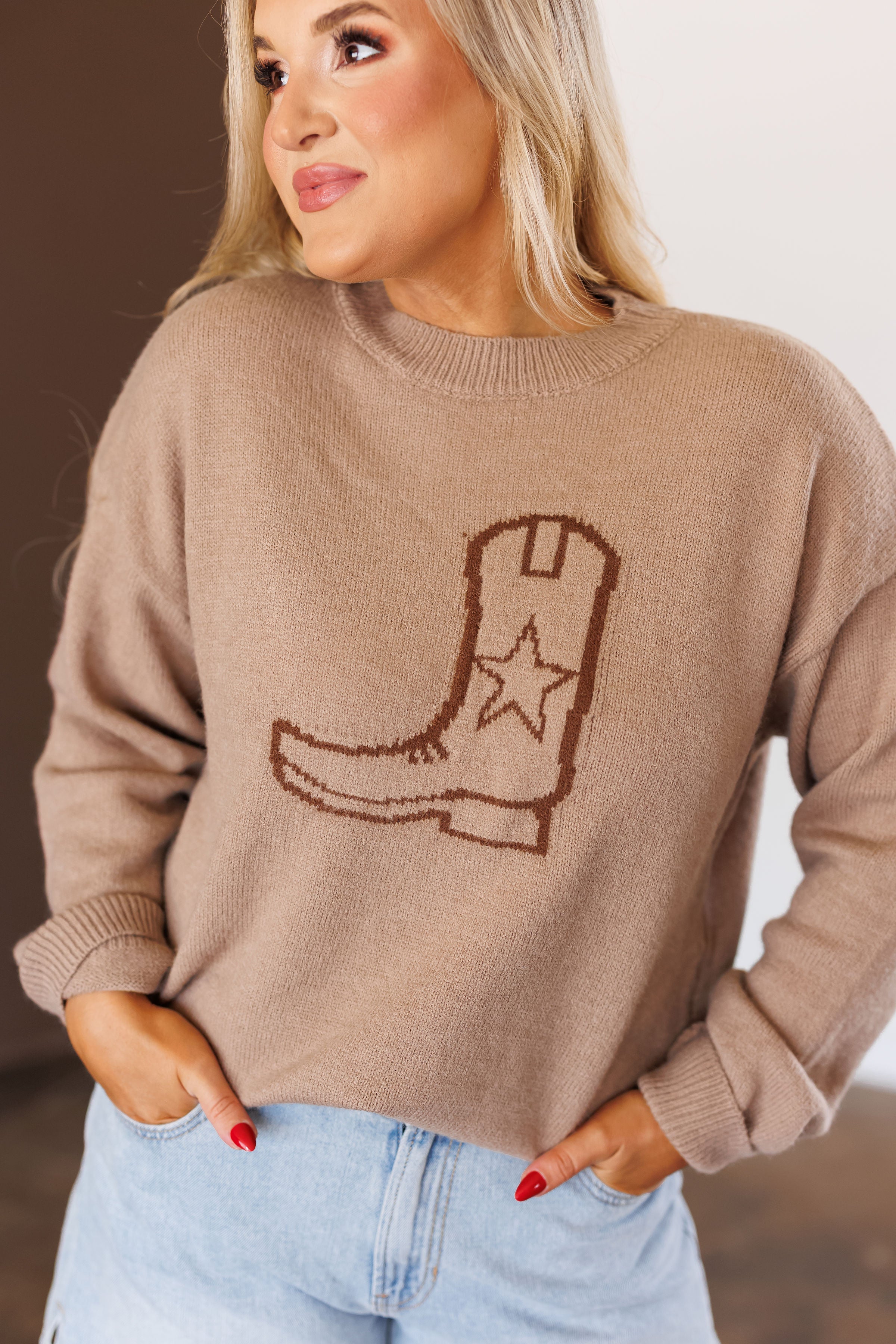 Cowgirl Boot Sweater