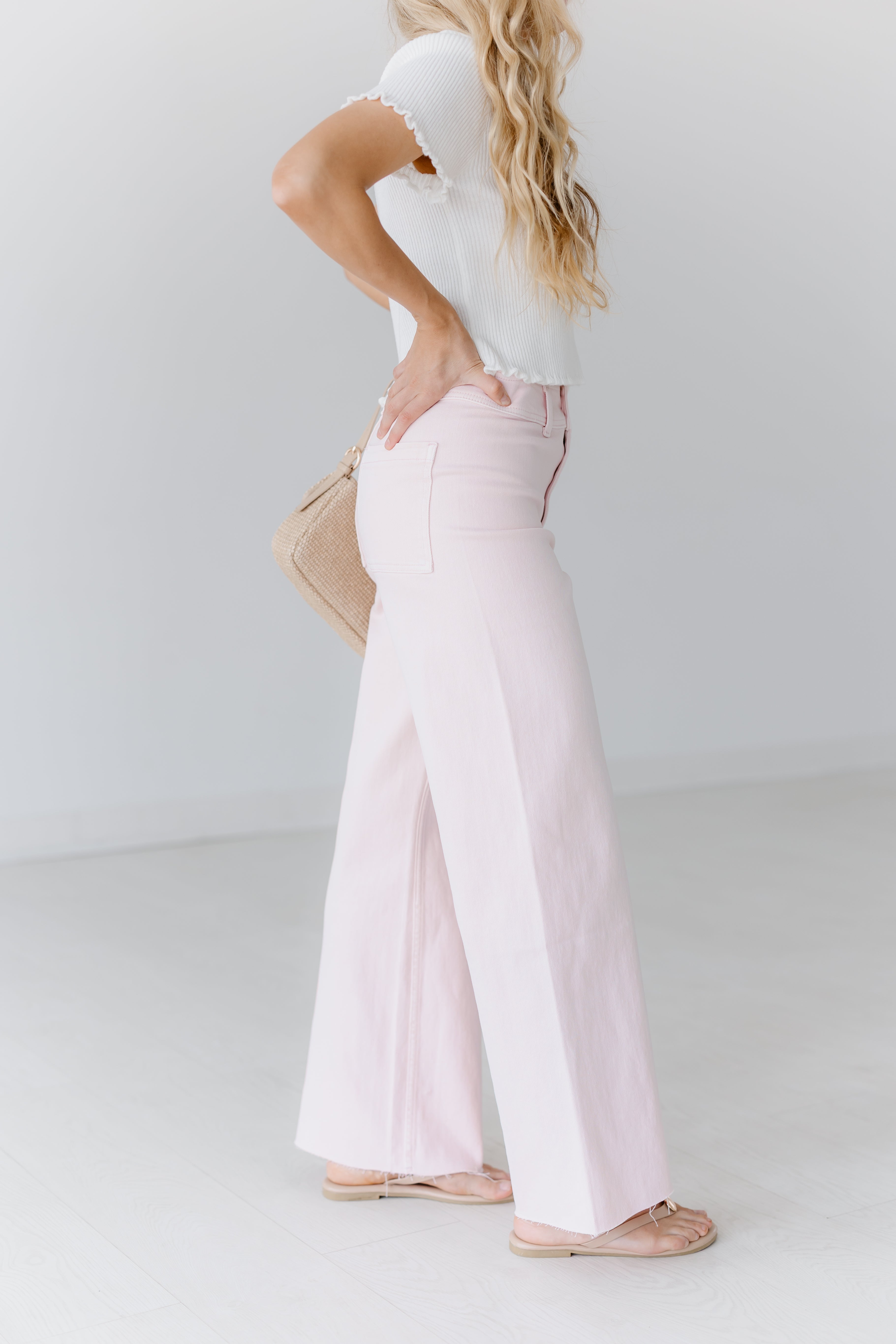 Bayside Denim Pants - Strawberry Shake