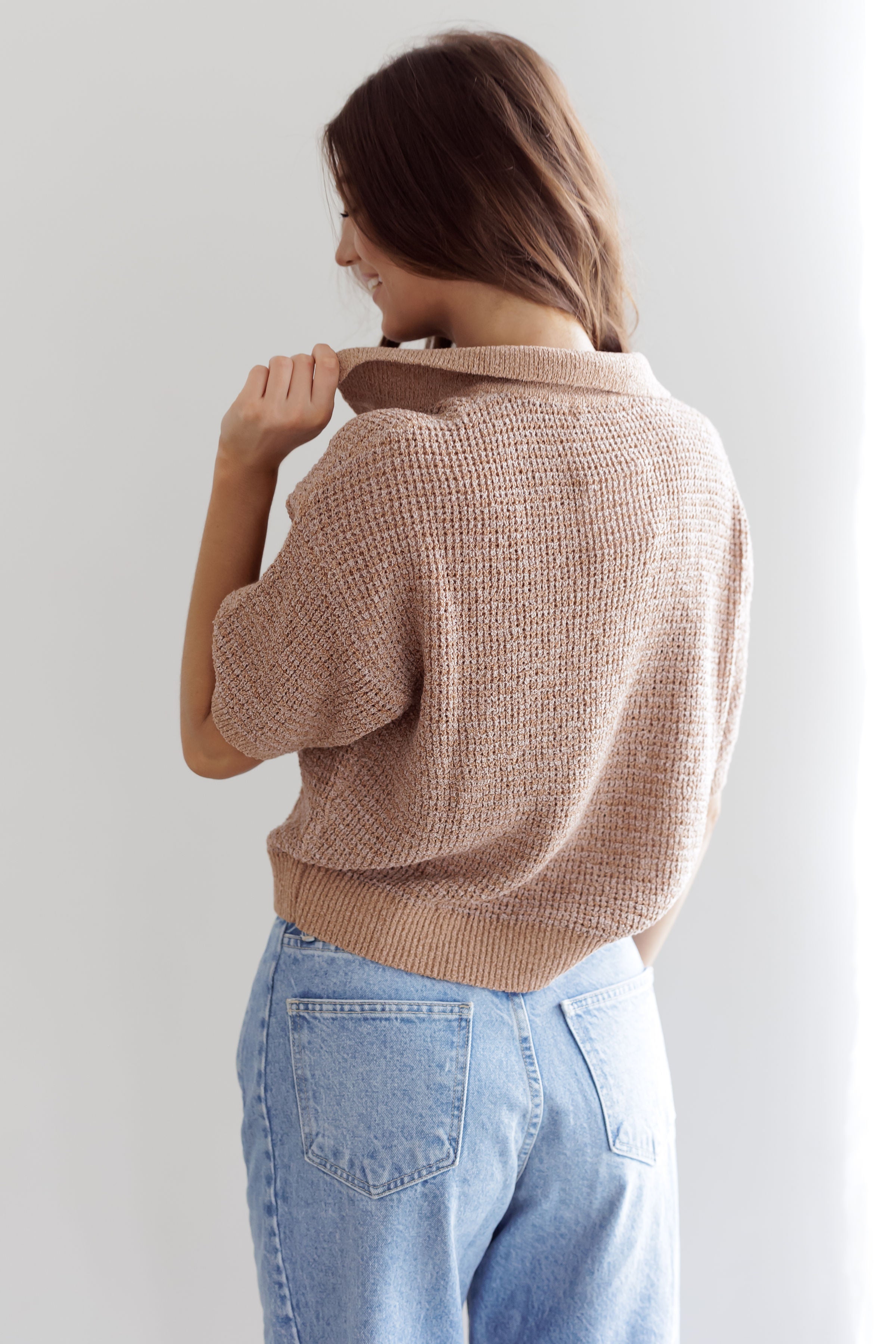 Keep Moving Forward Top - Mocha/Brown