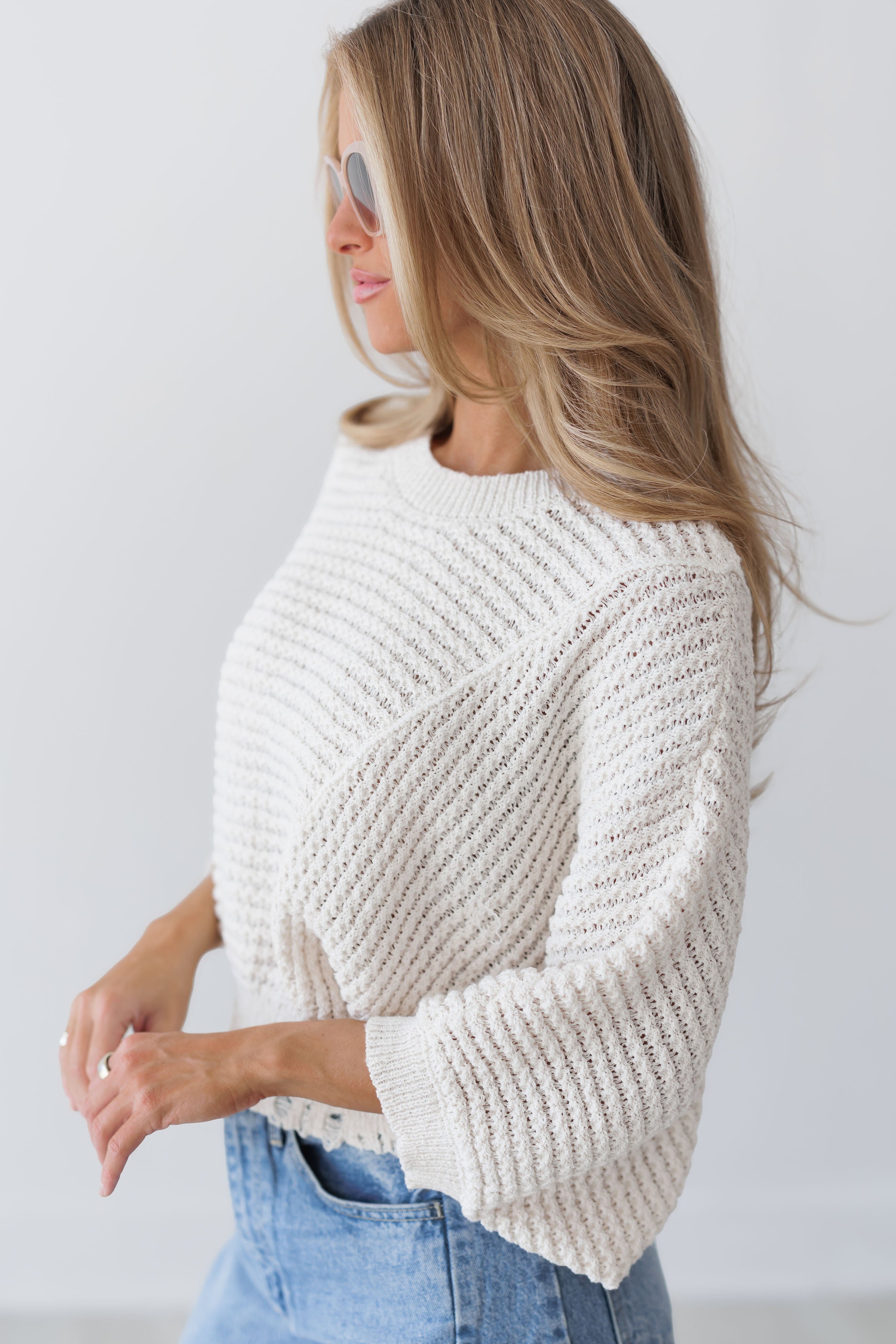 Let The Good In Sweater Top