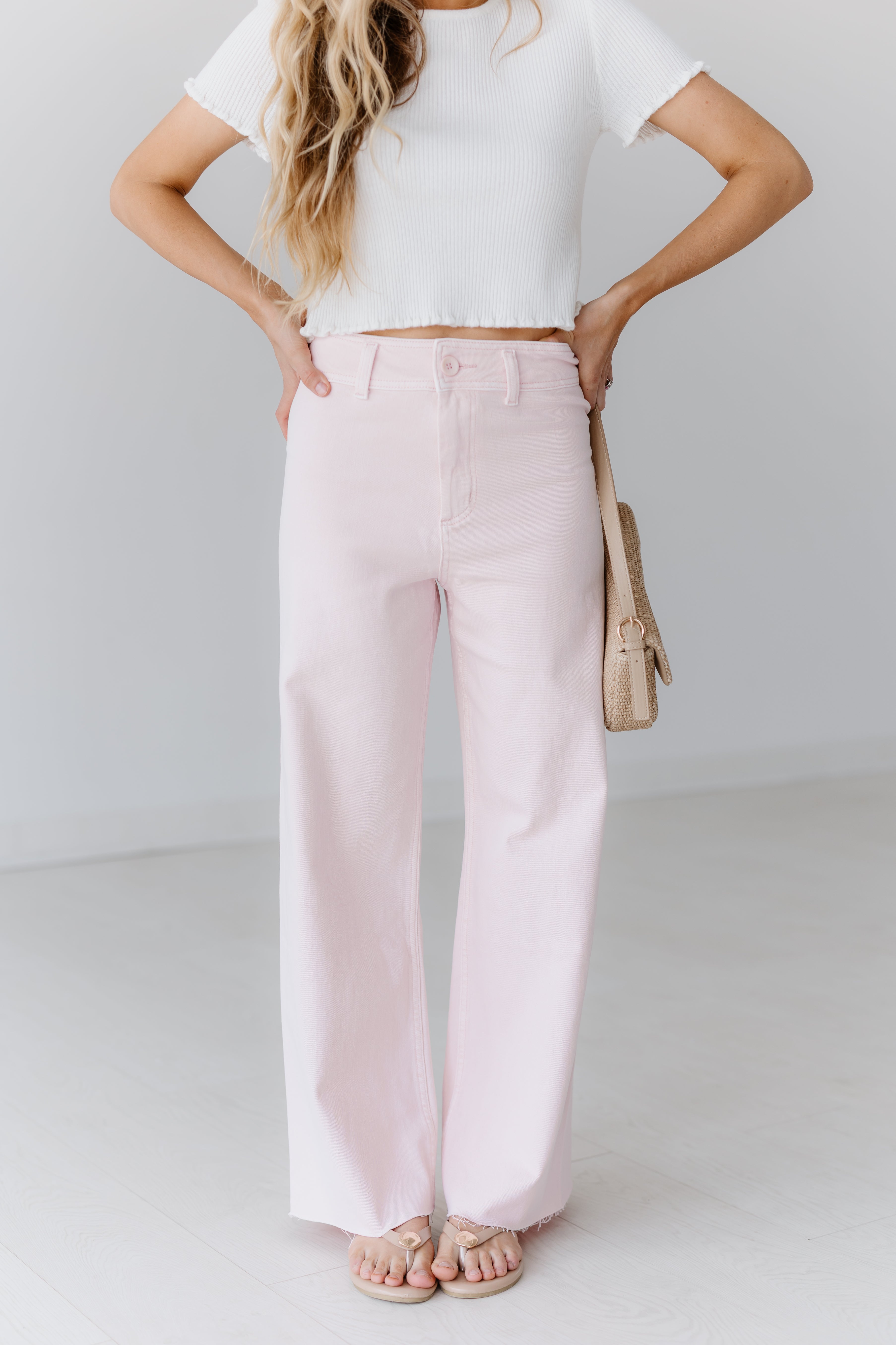 Bayside Denim Pants - Strawberry Shake