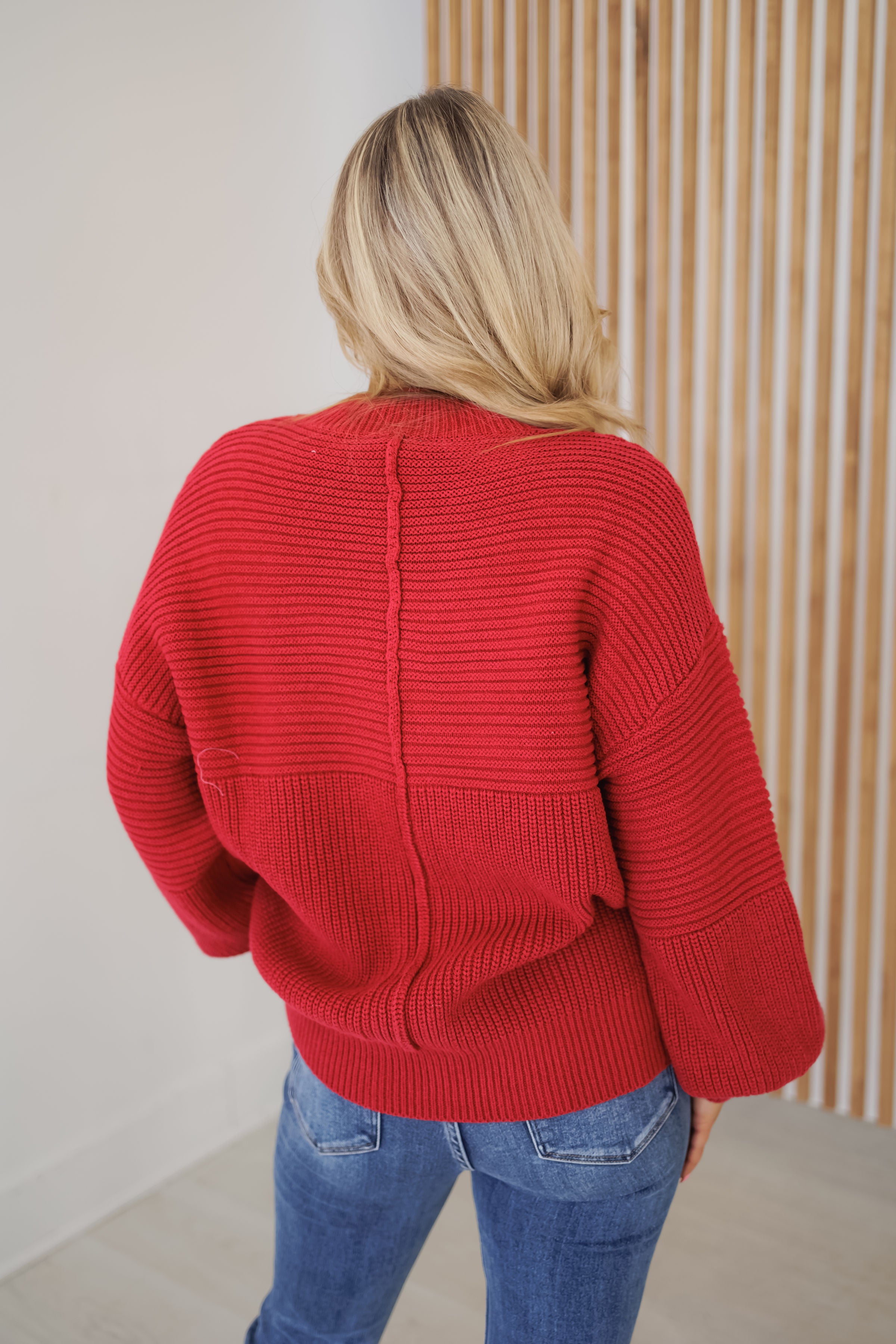 Butter Me Up Sweater - Red