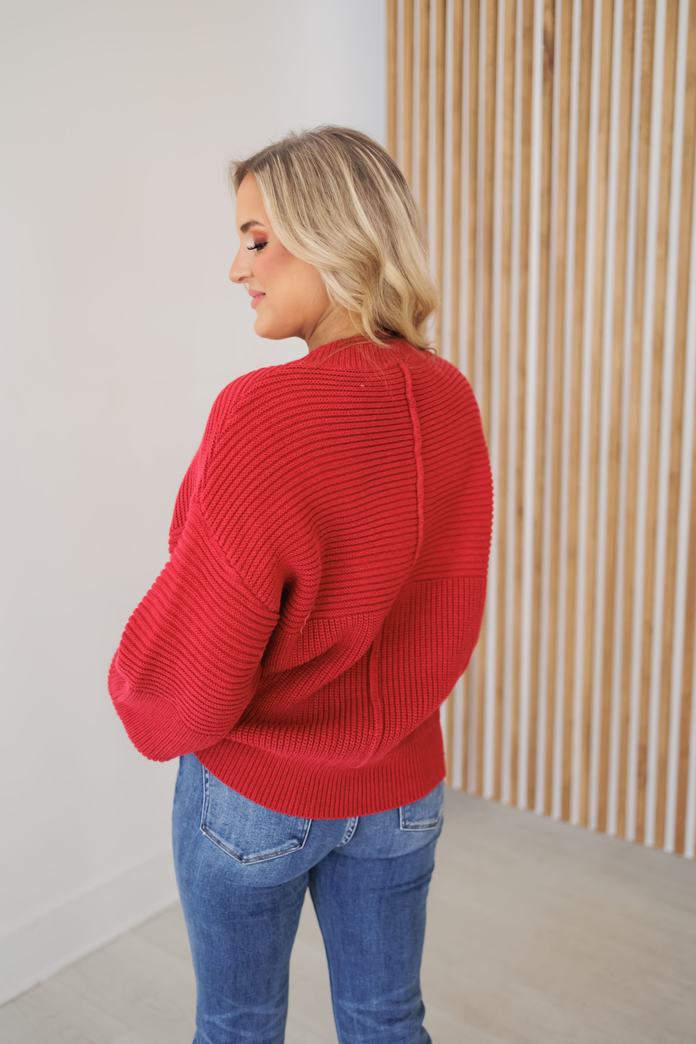 Butter Me Up Sweater - Red