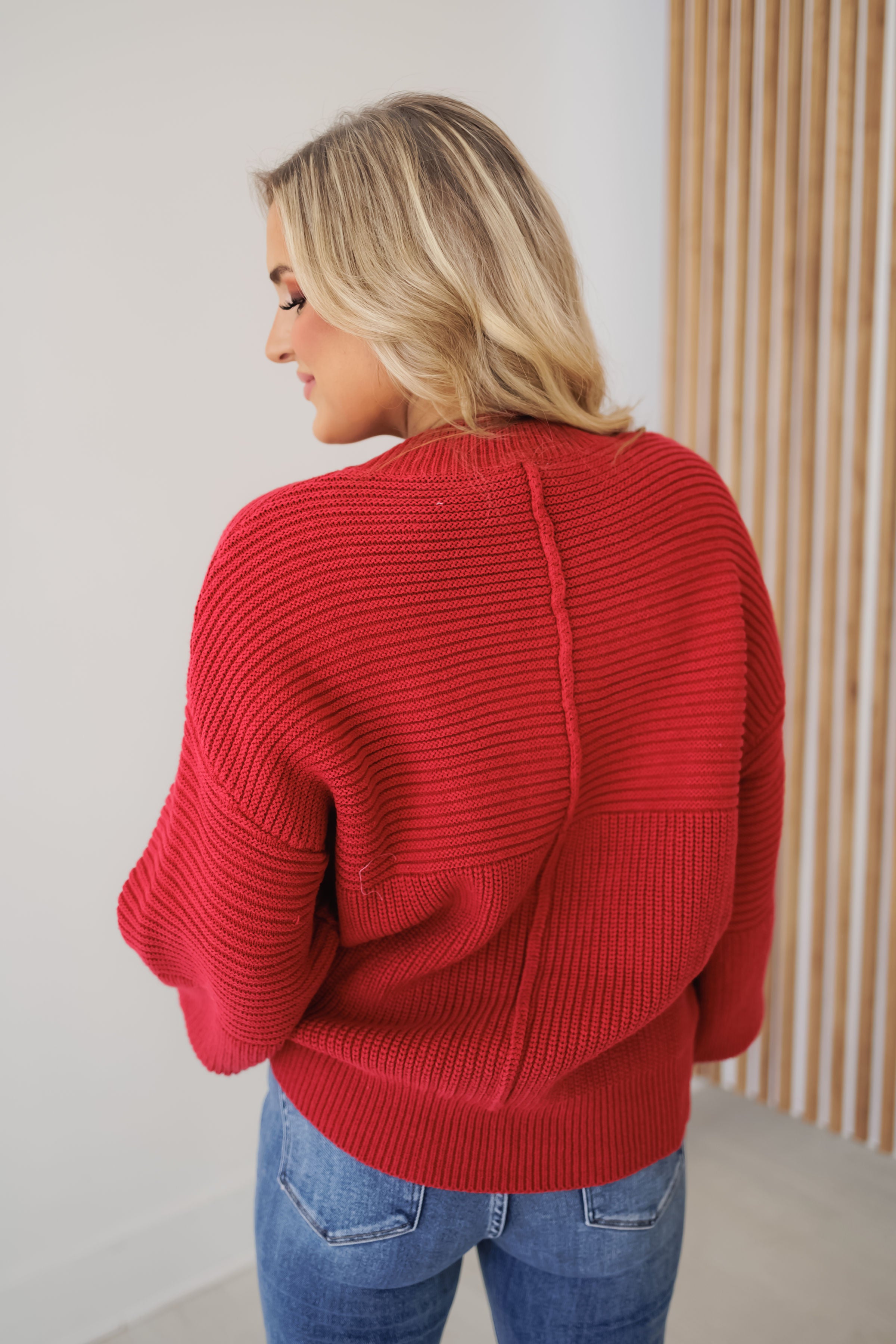 Butter Me Up Sweater - Red