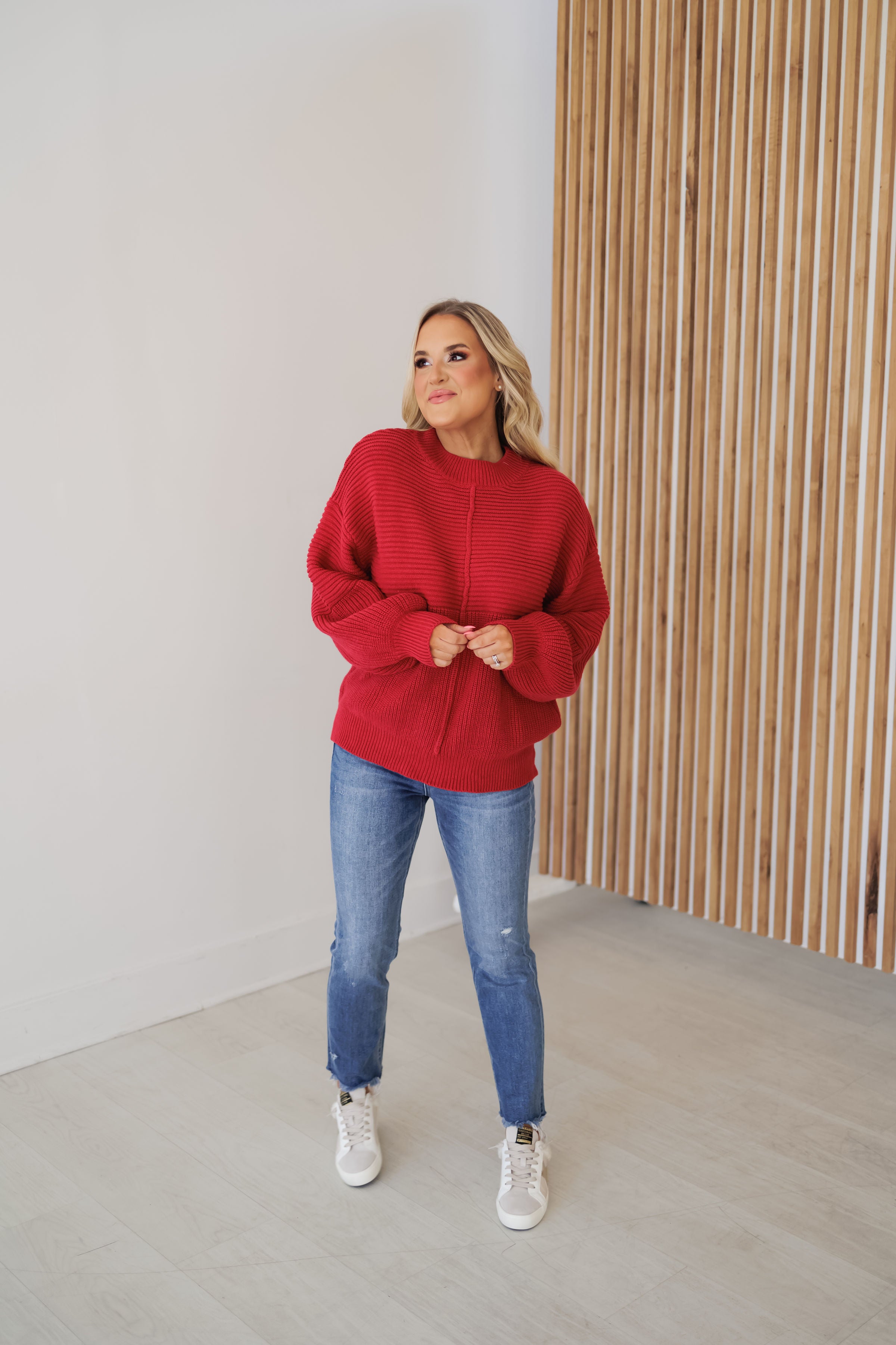 Butter Me Up Sweater - Red