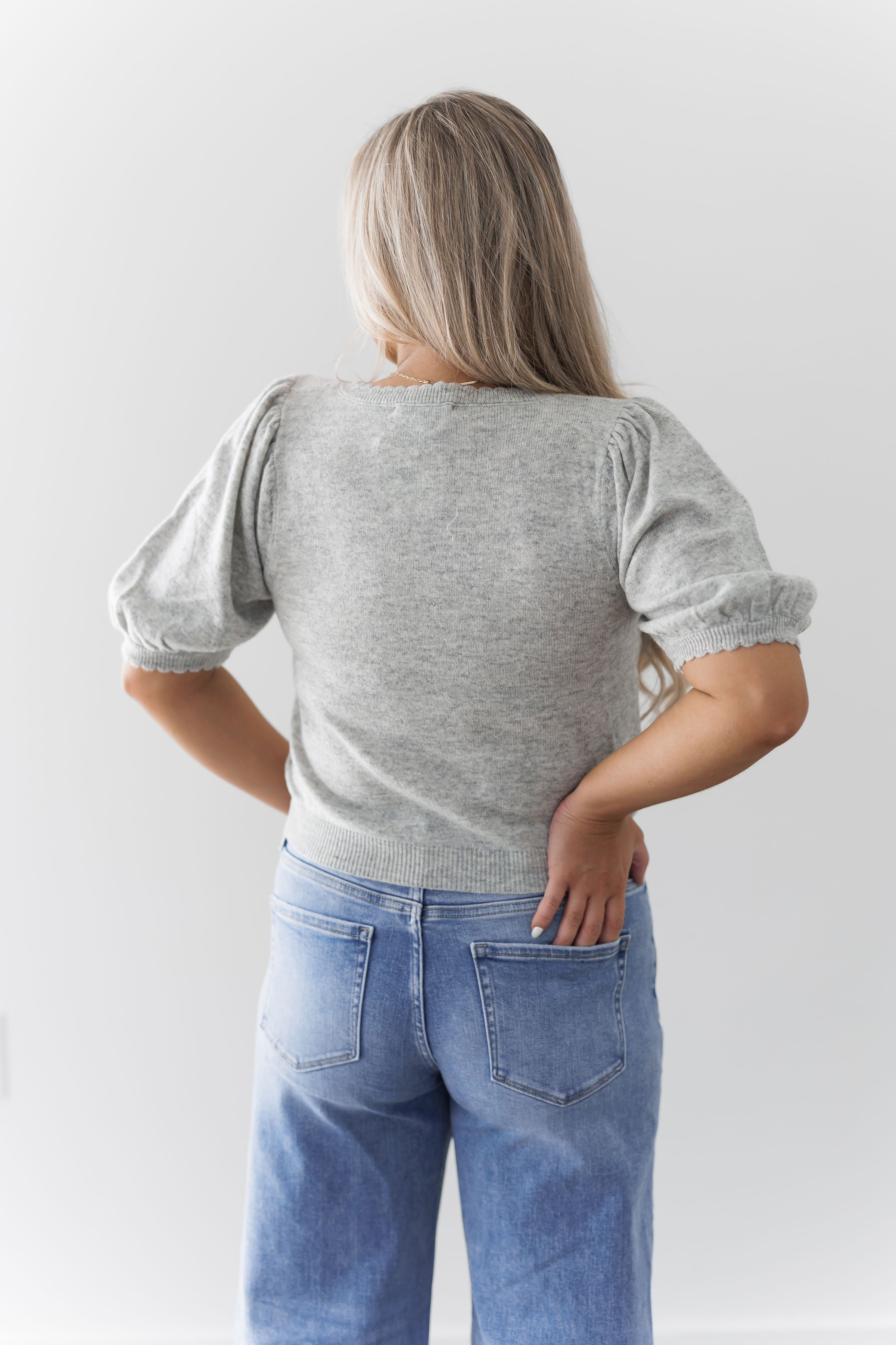 First Step Cardigan - Heather Grey