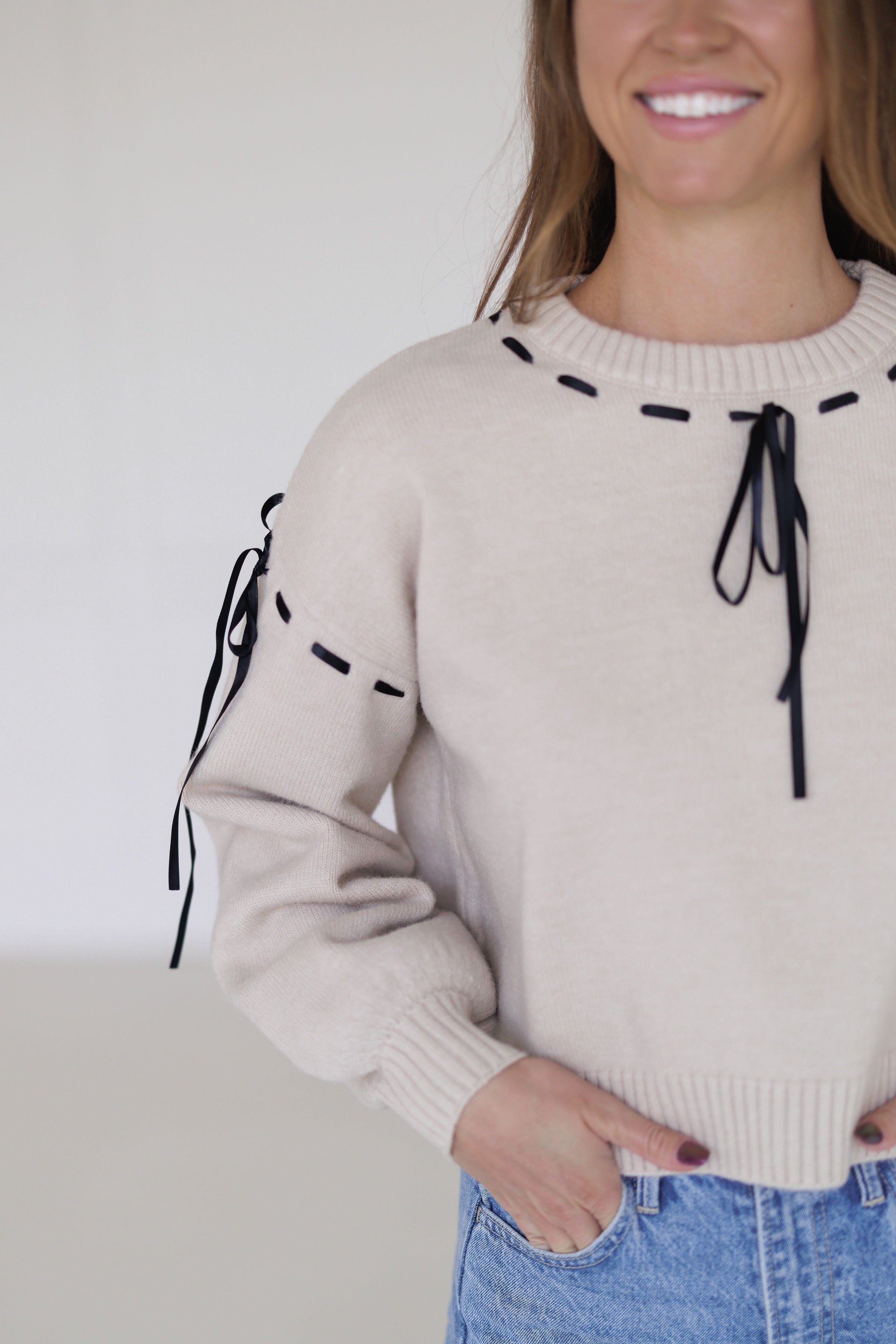 Midnight Ribbon Sweater