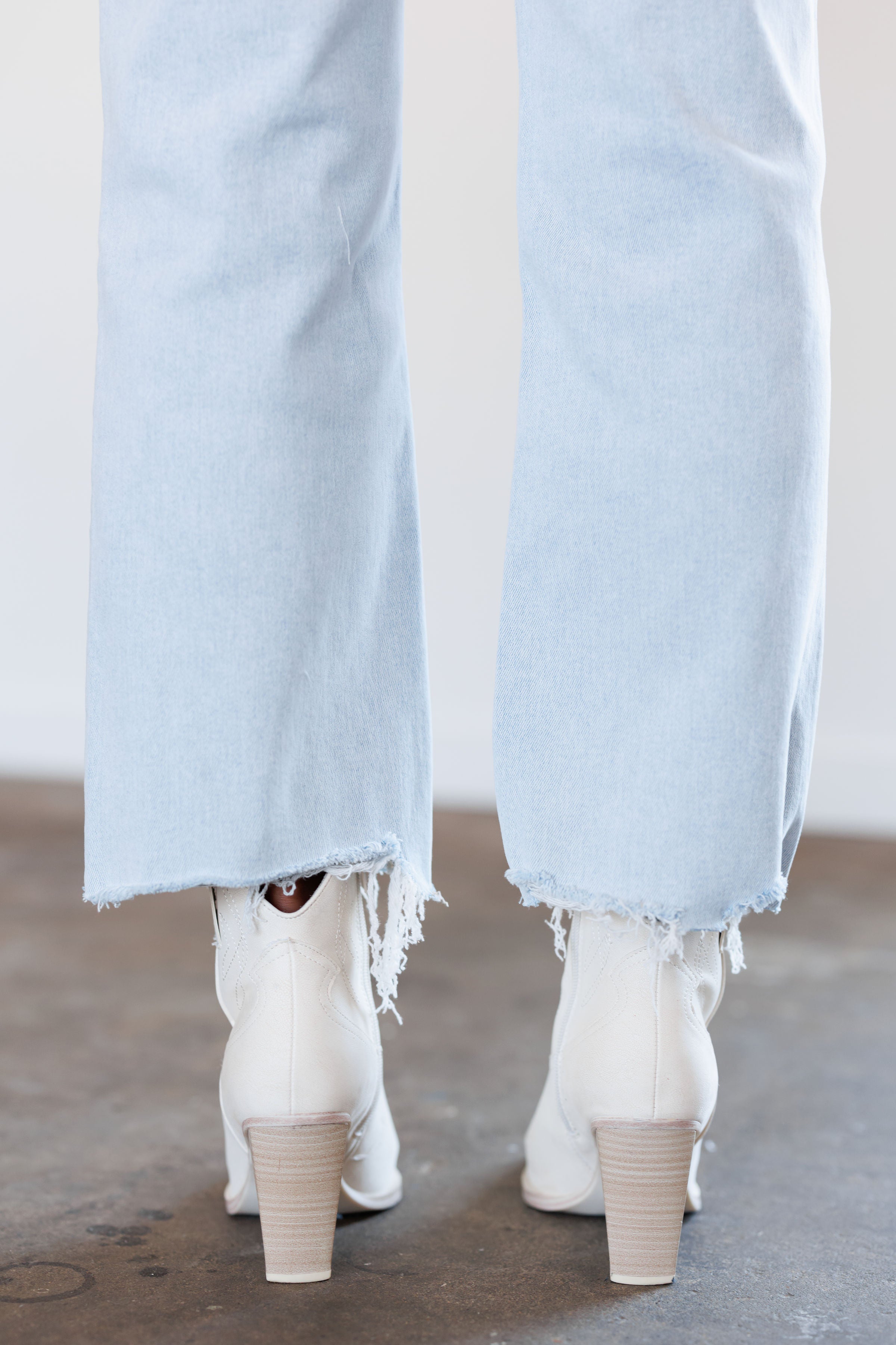 Donnie High Rise Slim Wide Jeans