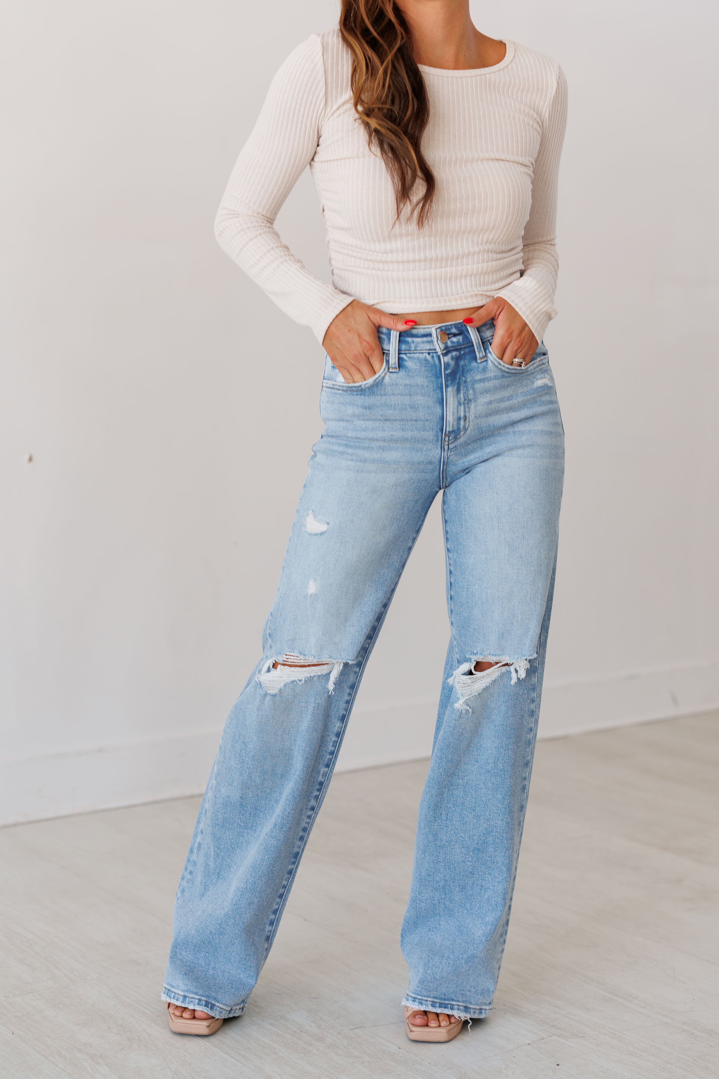 Lane High Rise Wide Jeans