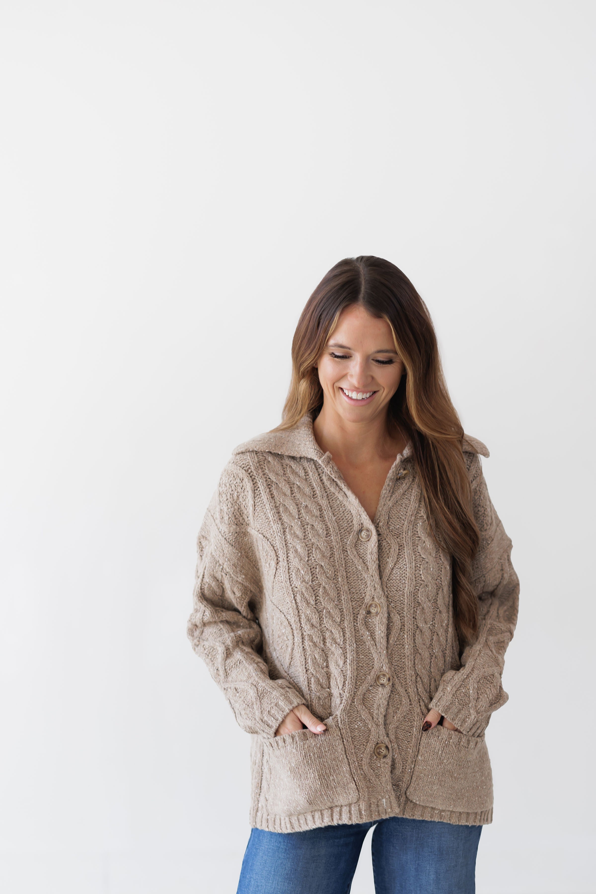 Clear Path Cardigan - Beige