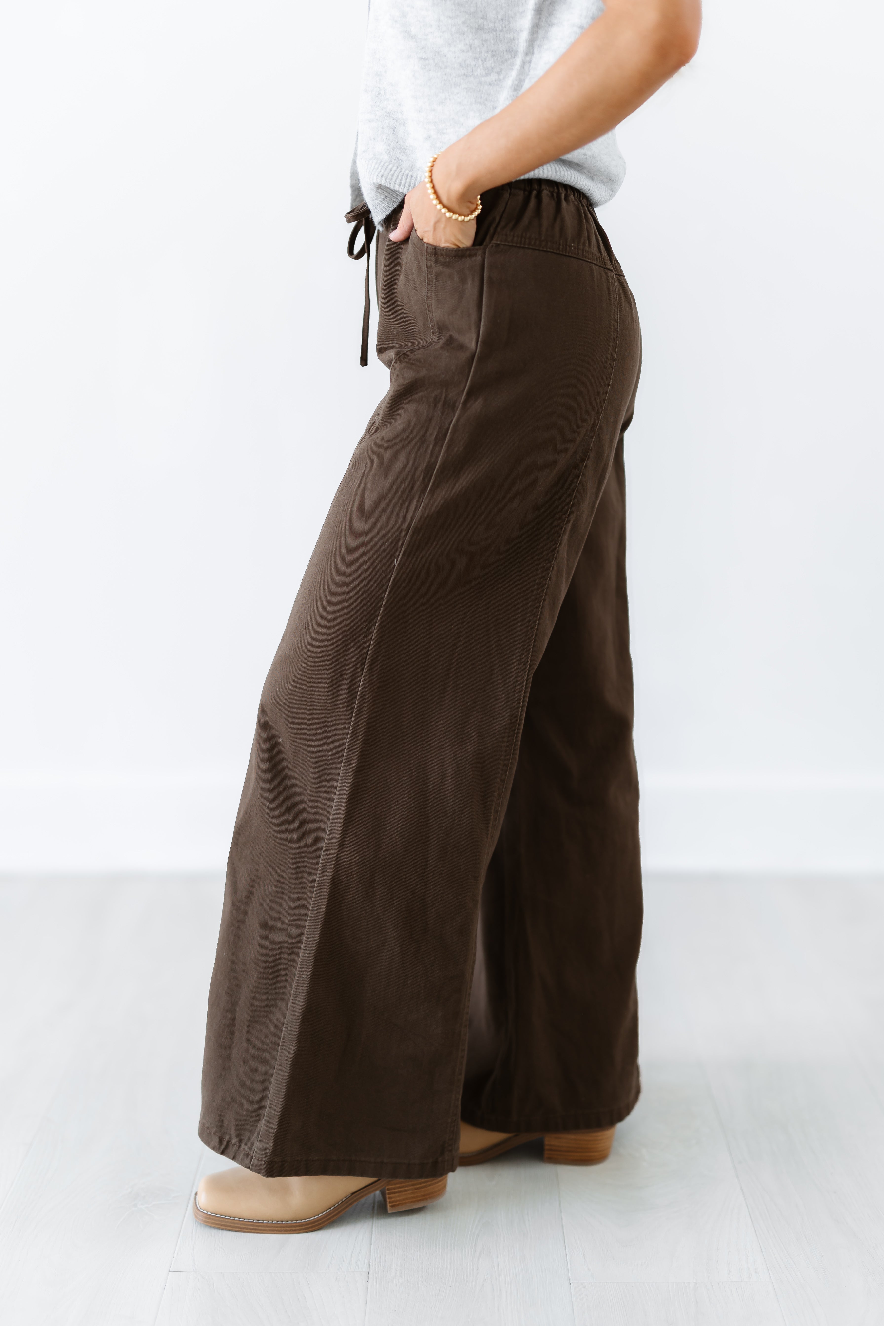 Neutral Ground Wide Leg Pants