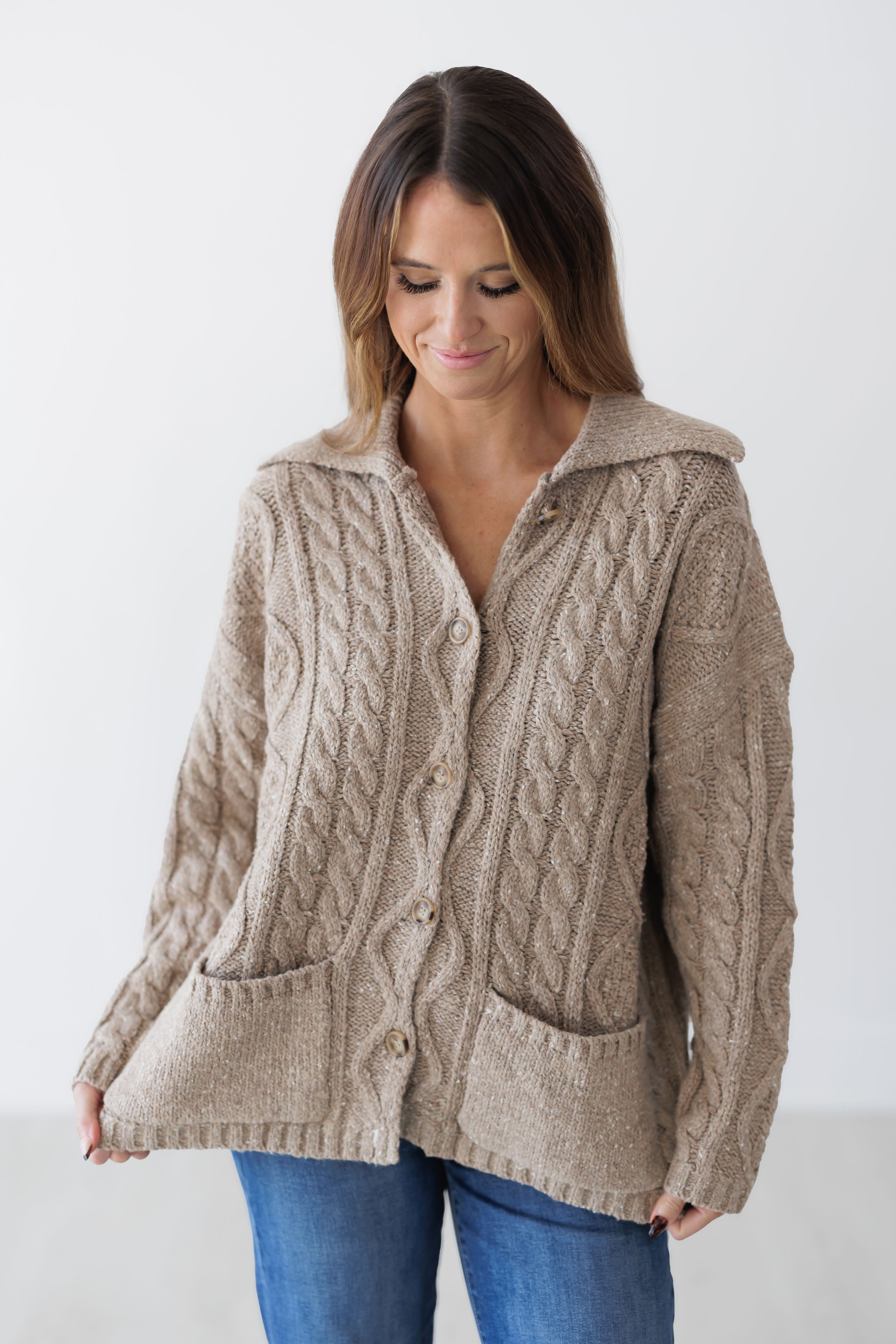 Clear Path Cardigan - Beige