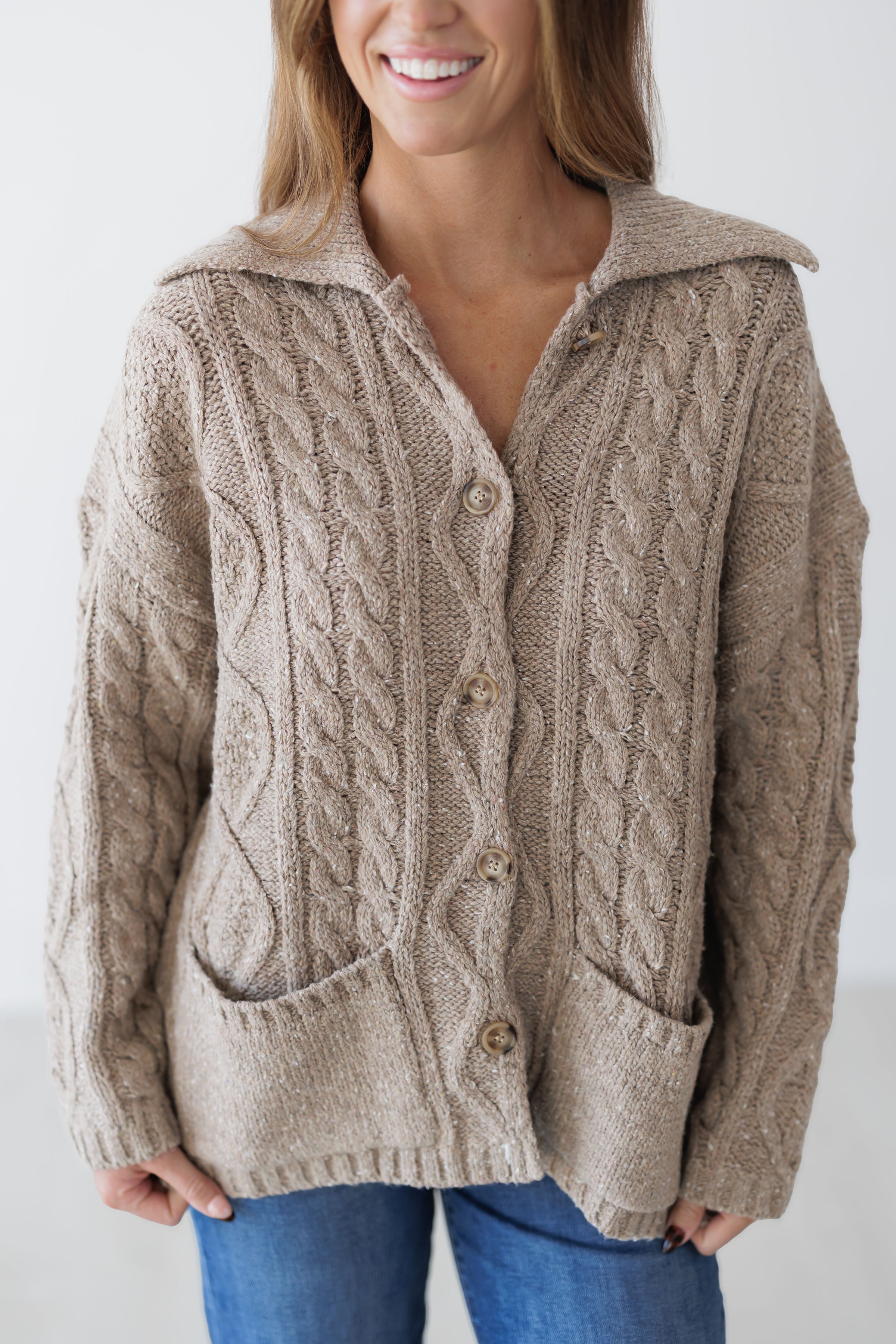 Clear Path Cardigan - Beige