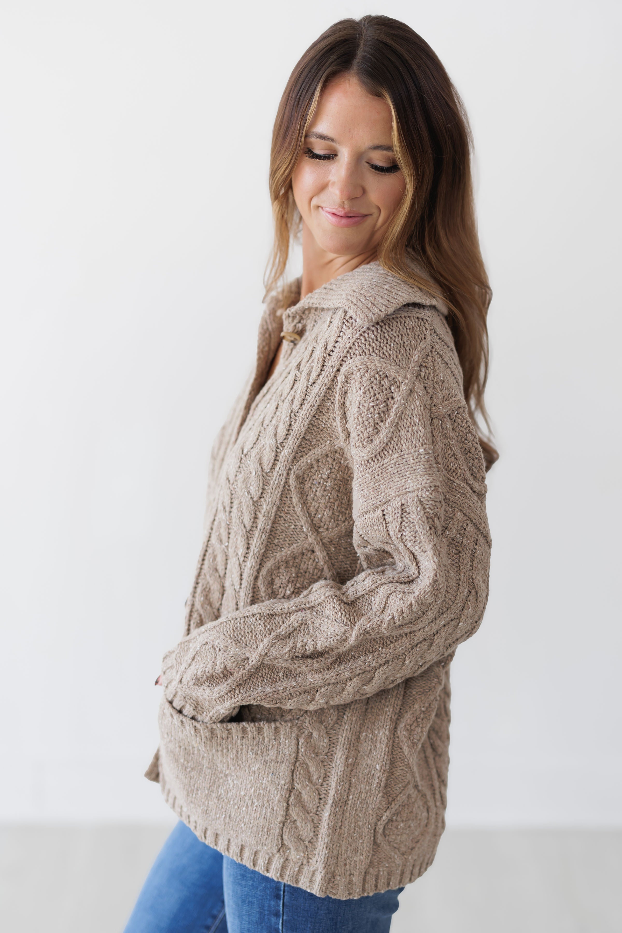 Clear Path Cardigan - Beige