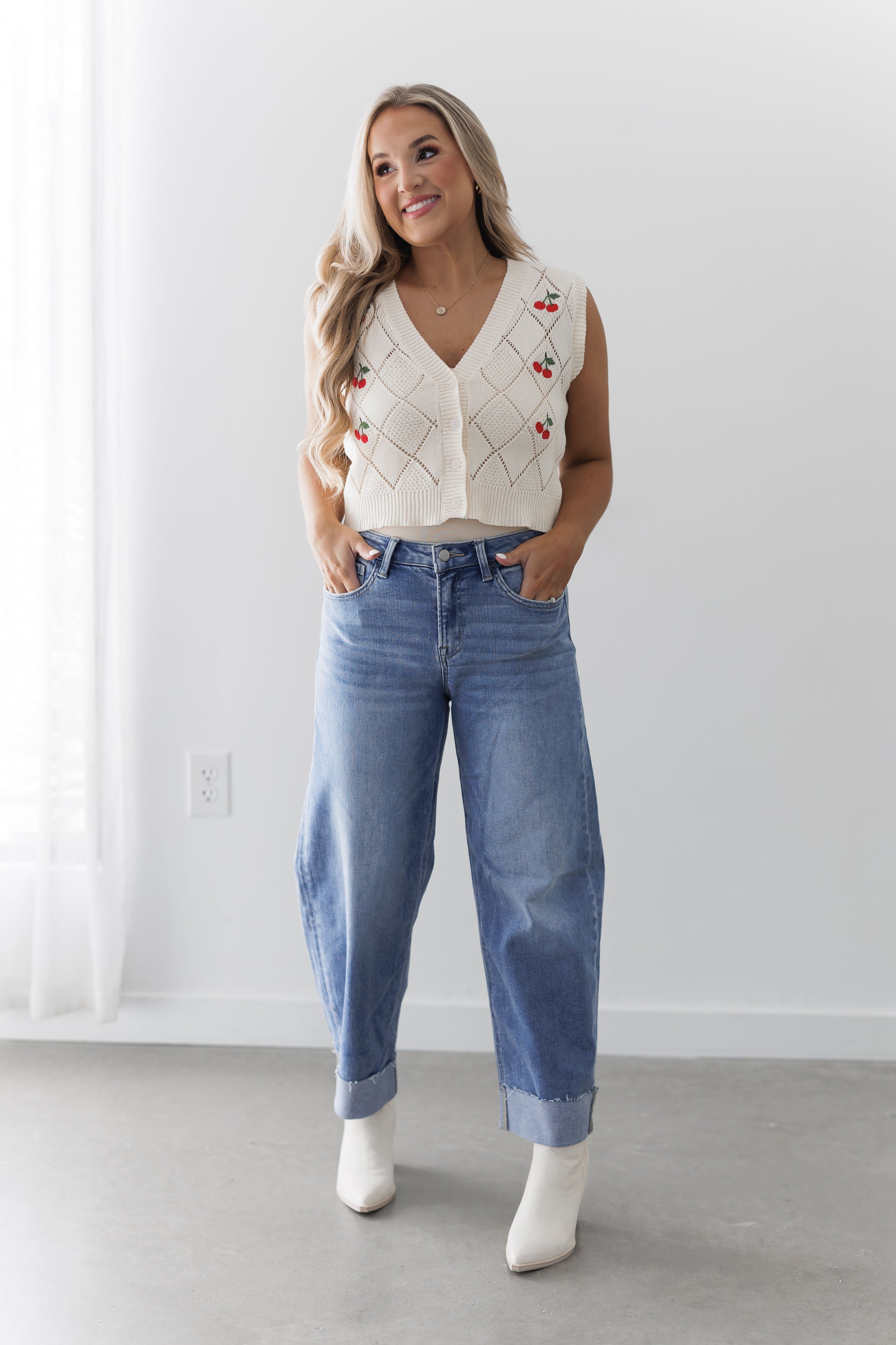 Cherry Sweater Vest - FINAL SALE