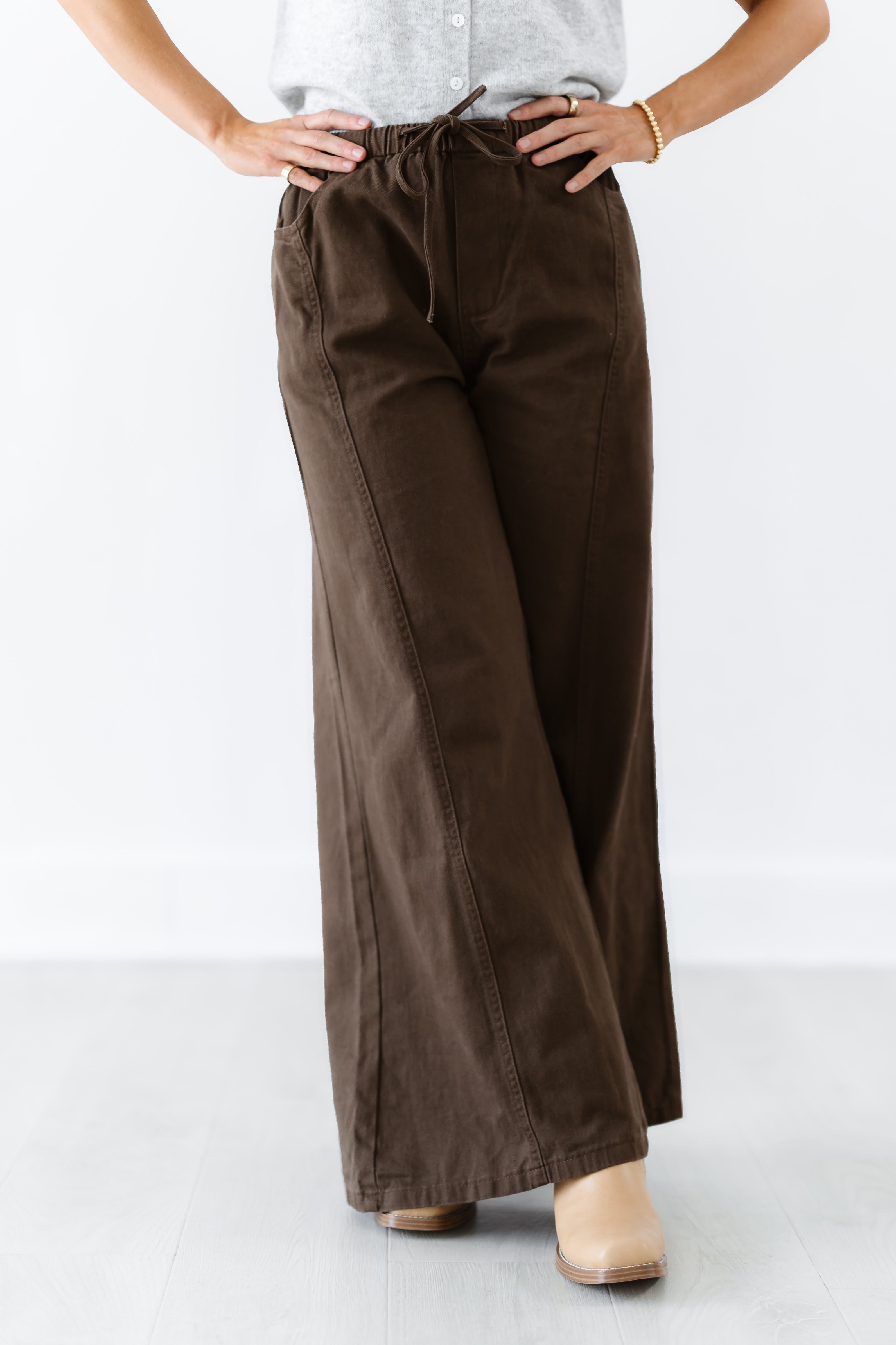 Neutral Ground Wide Leg Pants